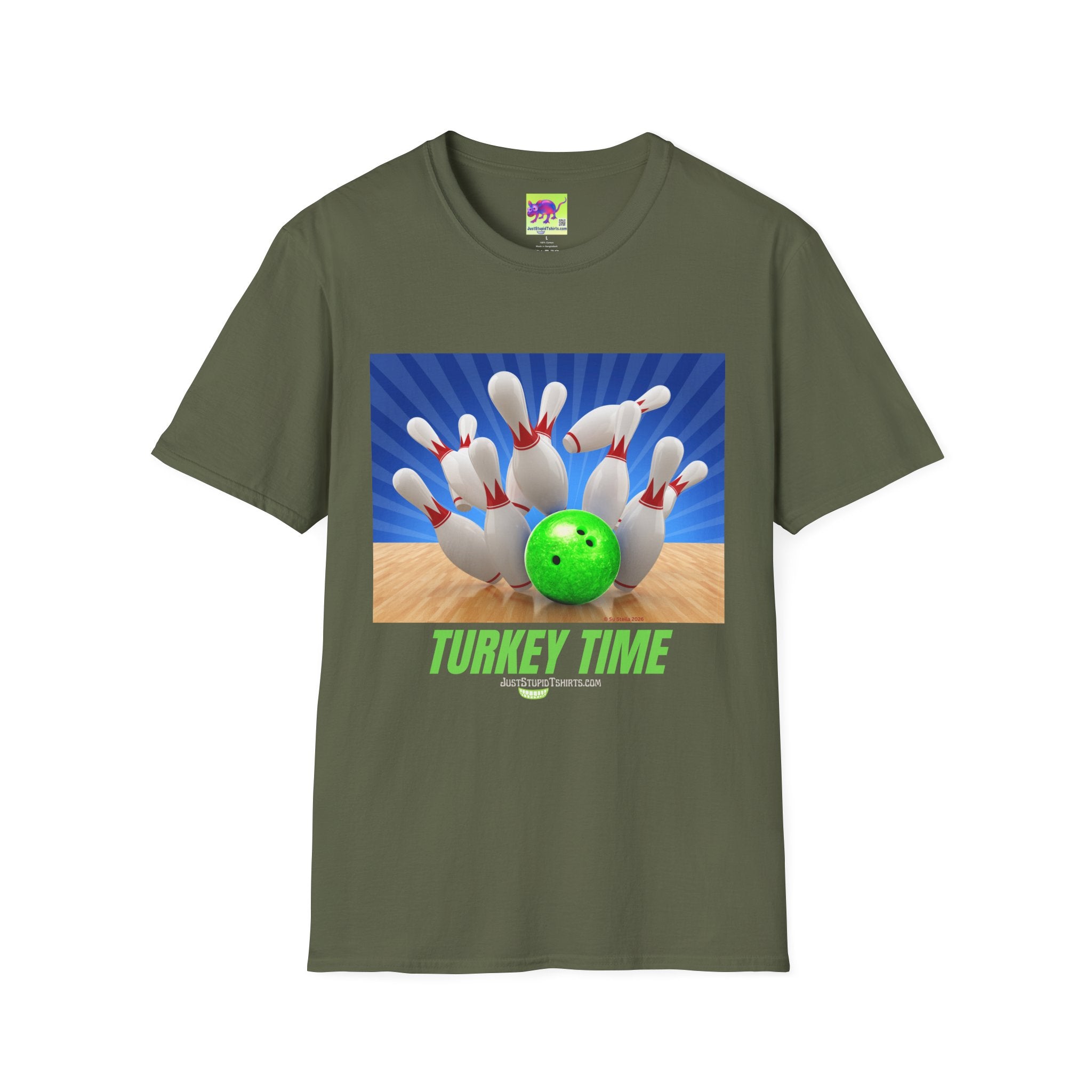 Bowling 'Turkey Time' T-Shirt- You Awesome Bowler! Bowling League Shirt, Bowlers Gift