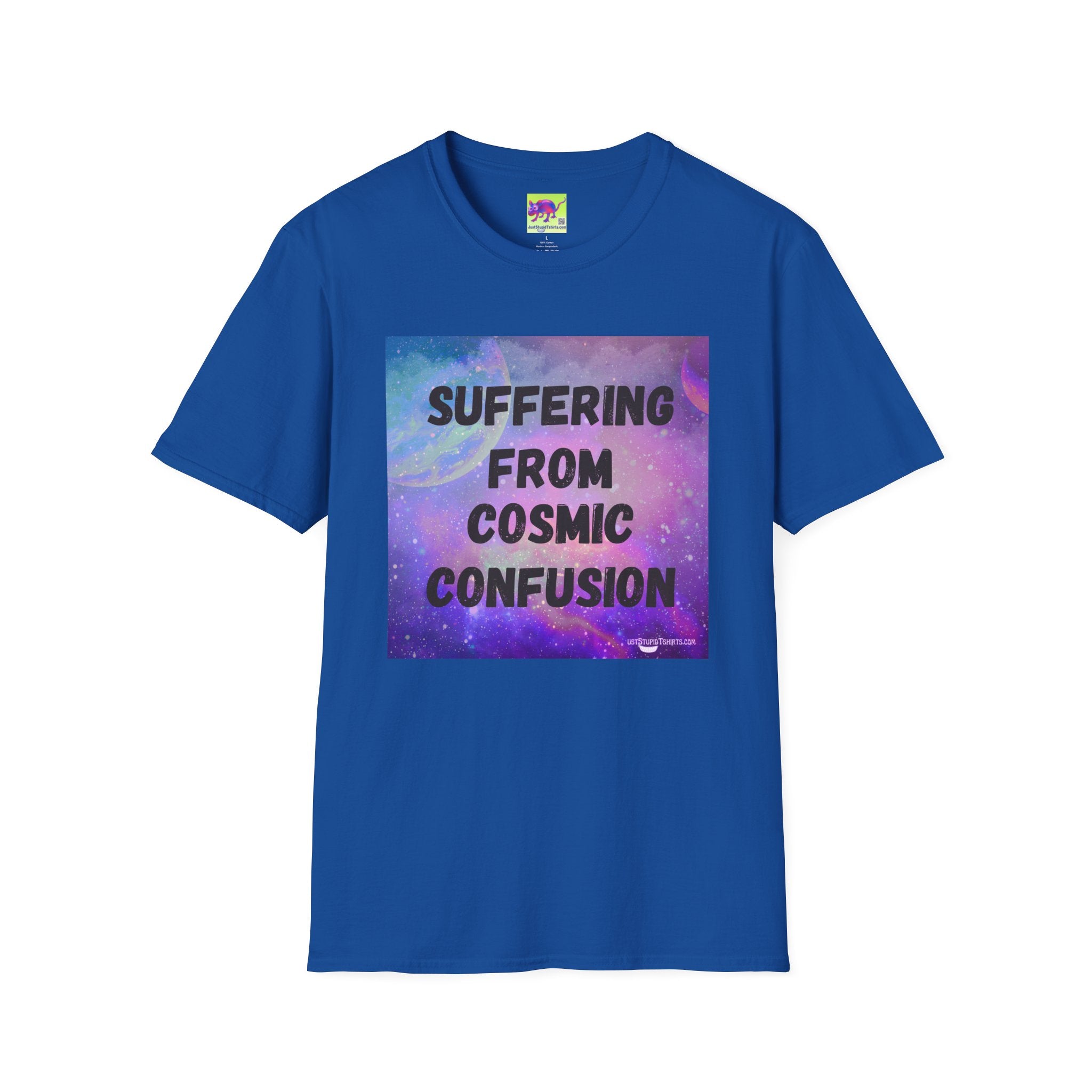 Suffering From Cosmic Confusion T-Shirt — Galactic Aesthetic Tee for Astrology Lovers