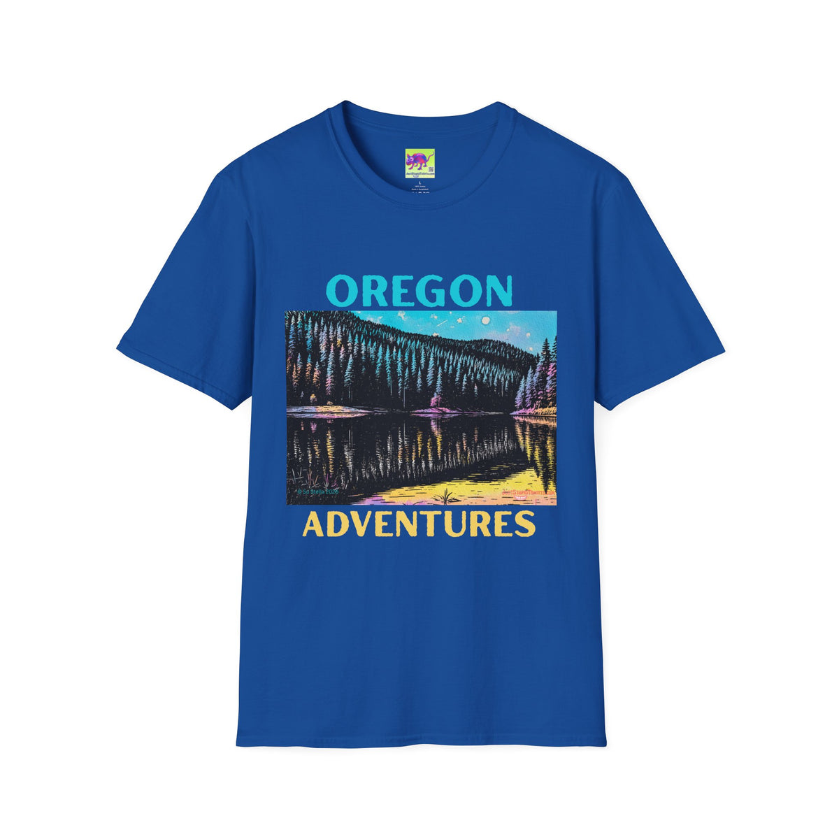 Oregon Adventures T‑Shirt — Scenic Mountain & Lake Graphic