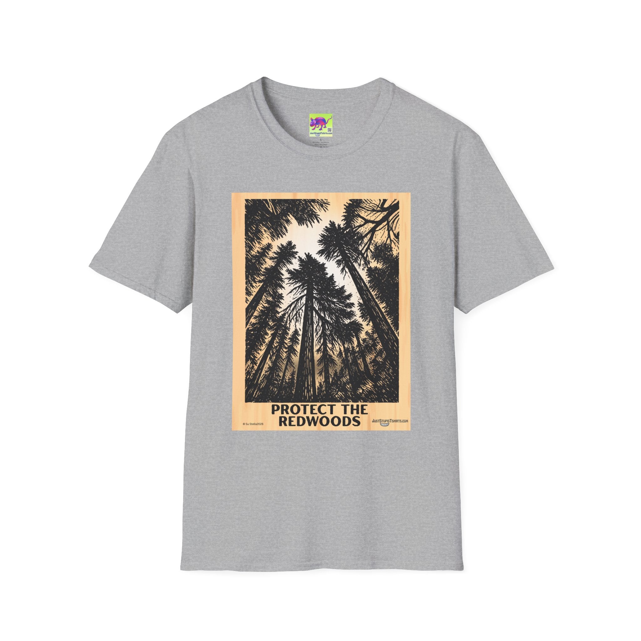 Protect the Redwoods grove T-Shirt — Vintage Redwood Forest Graphic Tee