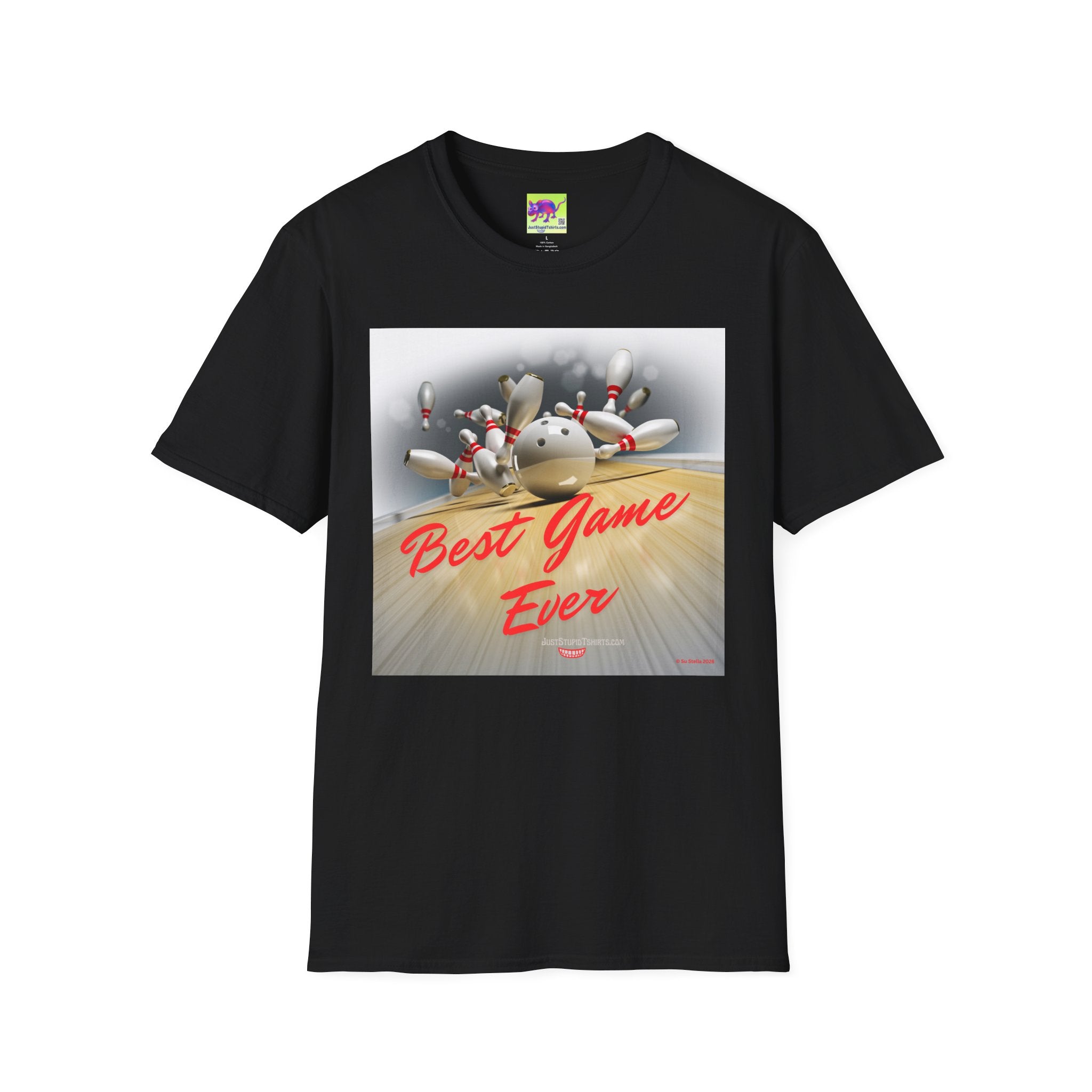 'Best Game Ever' - Retro Strike Graphic Tee- Bowling T‑Shirt —Bowlers Gift- League Shirt- Bowling dad