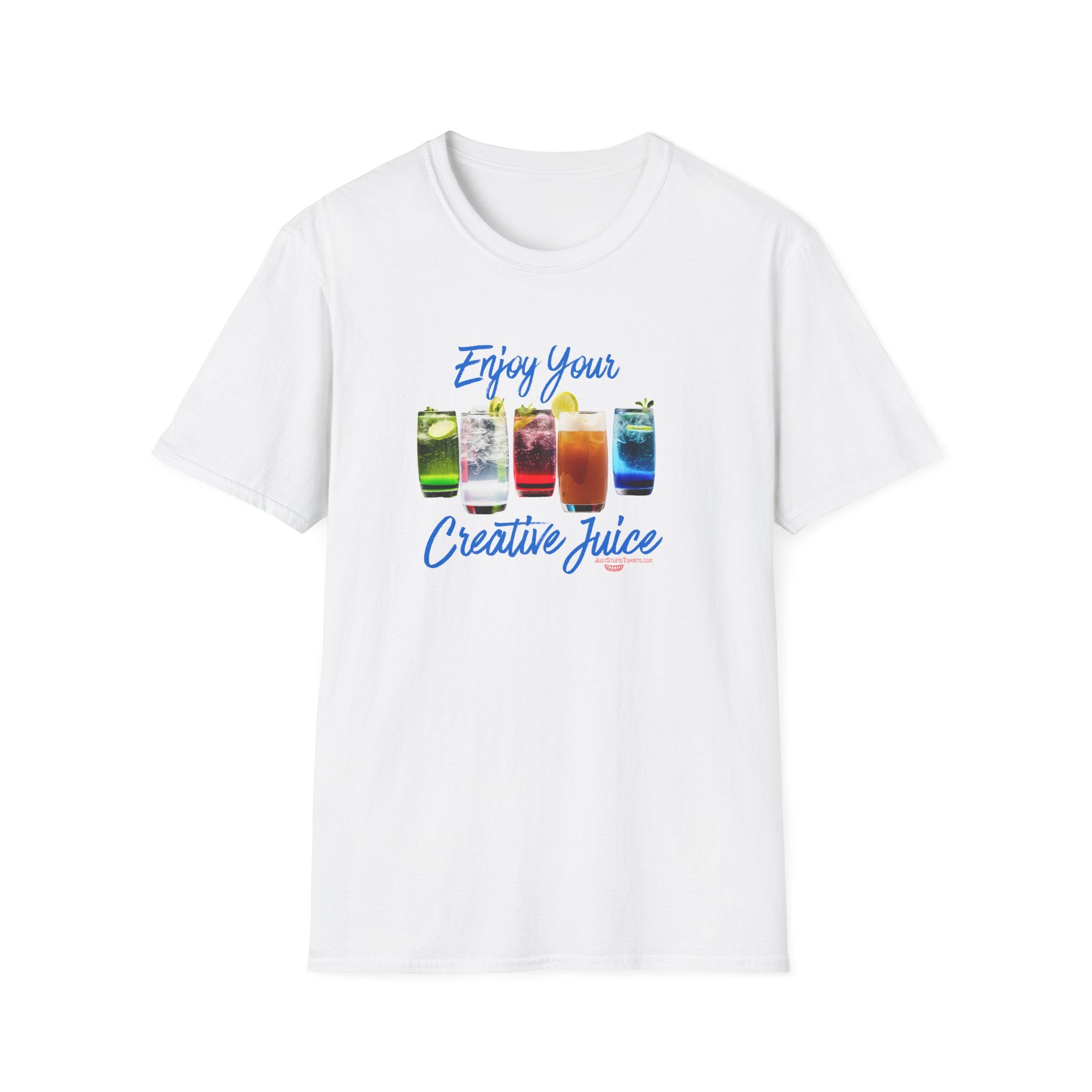 Enjoy Your Creative Juice- Celebrate your creativity -Unisex Soft style T-Shirt art, grads, moms, daughters love this shirt