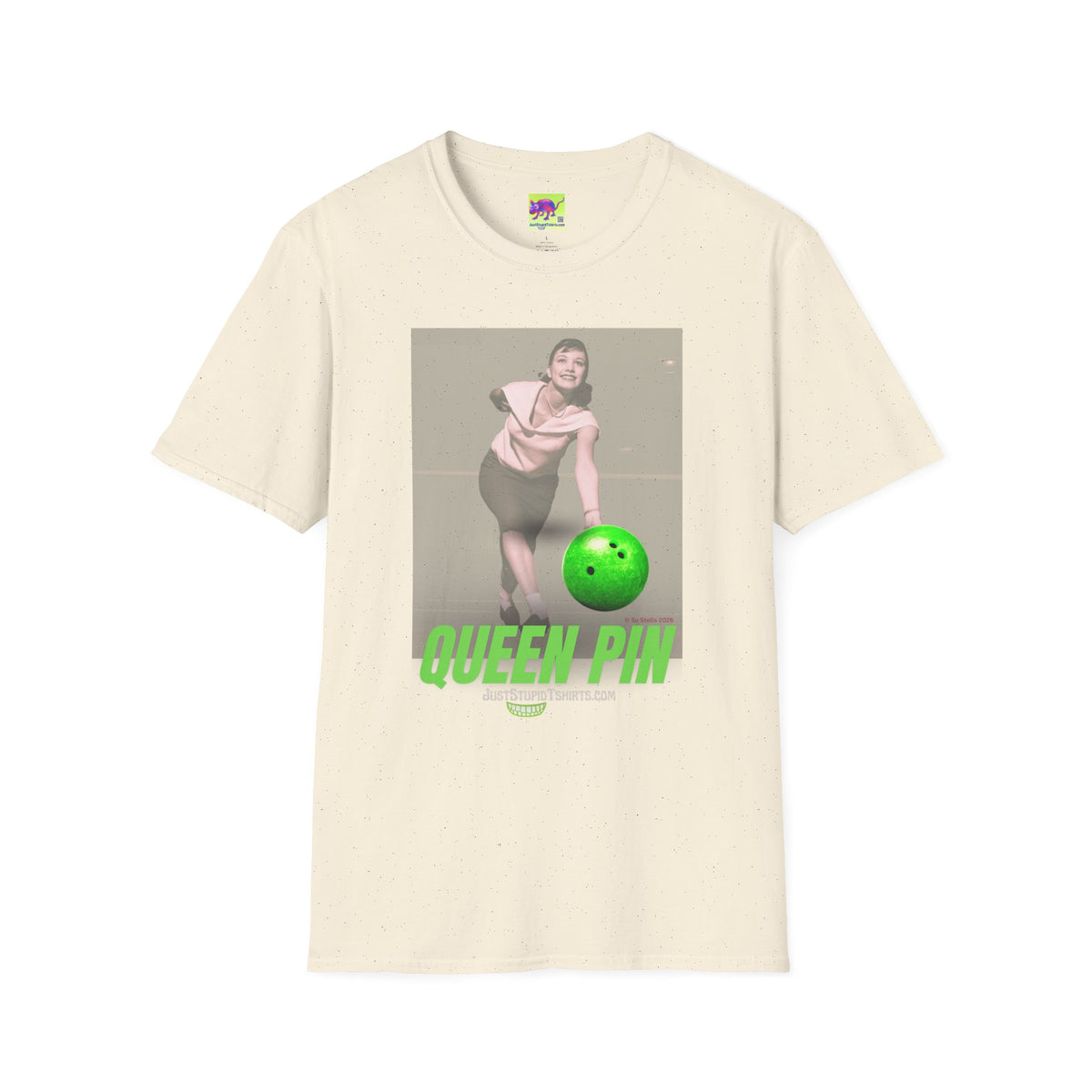 Queen Pin Bowling T‑Shirt-bowler- girl bowlers- lady bowler- bowler gift
