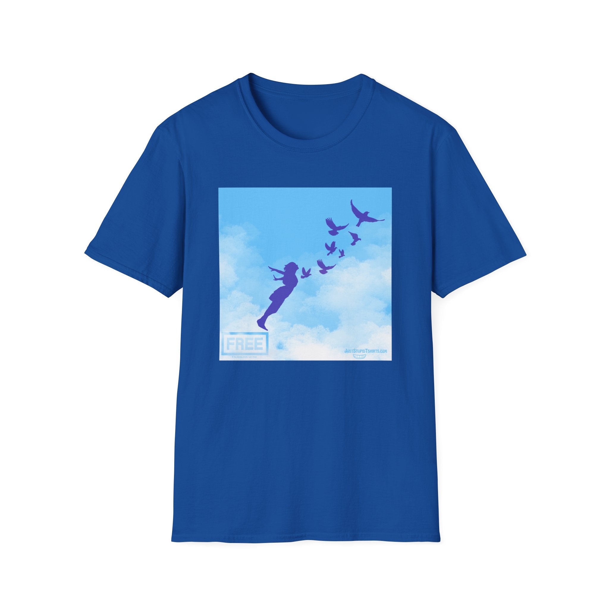 'She Flies' T-Shirt — Fly with the Birds in the Sky- Graphic Tee