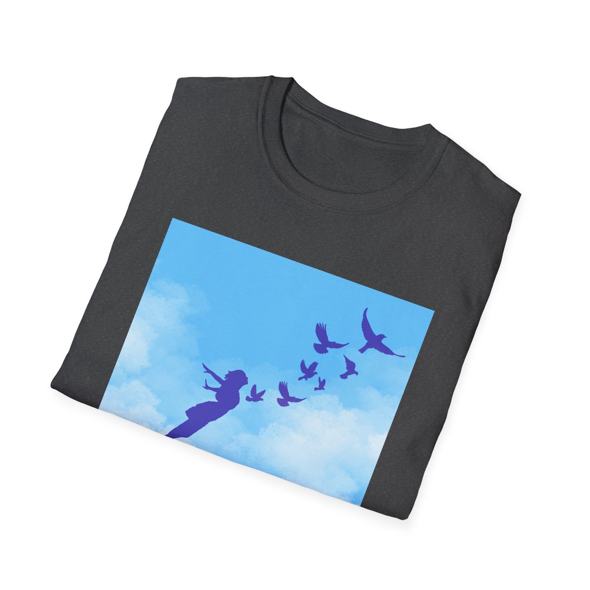 'She Flies' T-Shirt — Fly with the Birds in the Sky- Graphic Tee