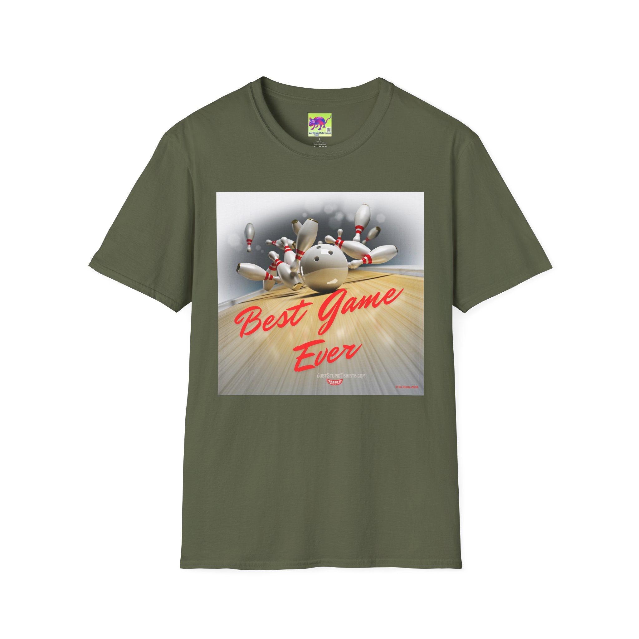 'Best Game Ever' - Retro Strike Graphic Tee- Bowling T‑Shirt —Bowlers Gift- League Shirt- Bowling dad