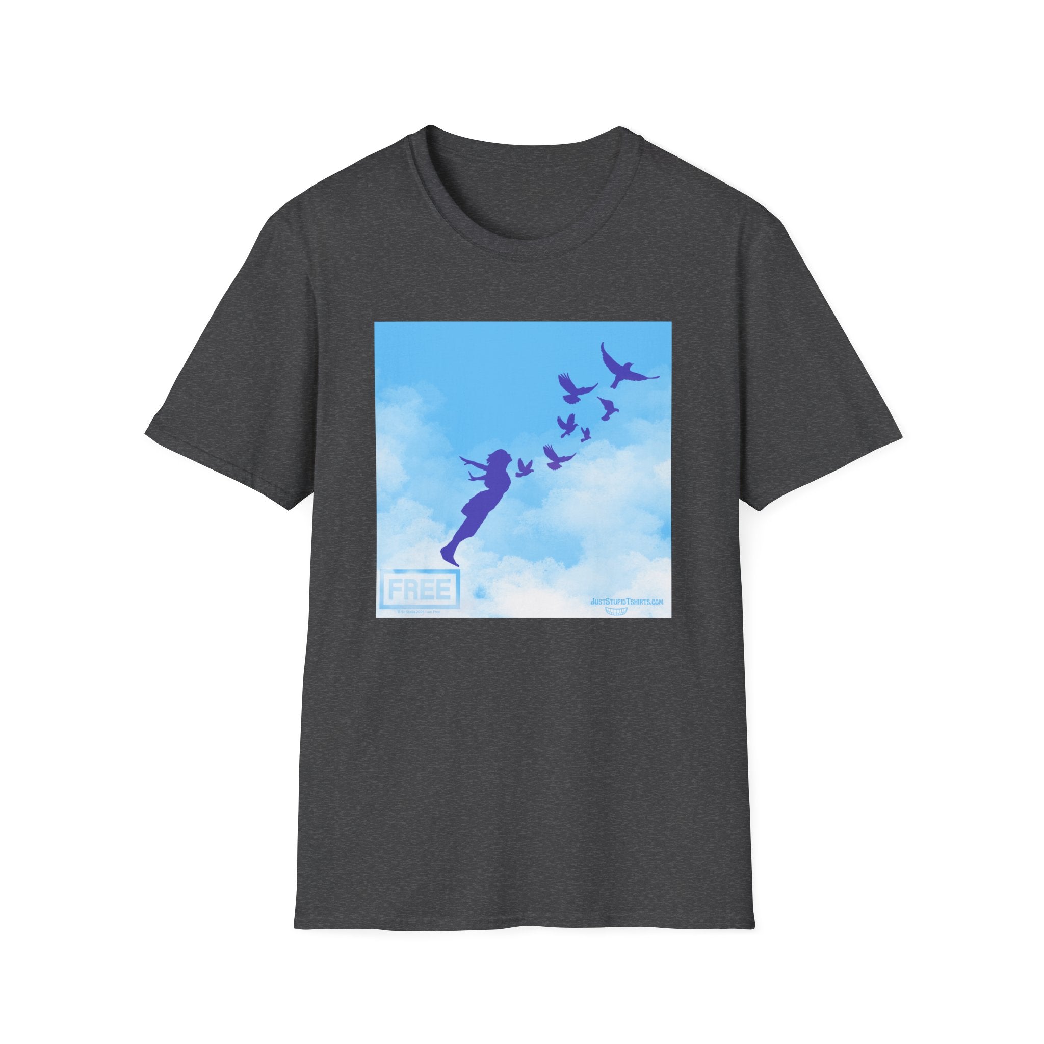 'She Flies' T-Shirt — Fly with the Birds in the Sky- Graphic Tee