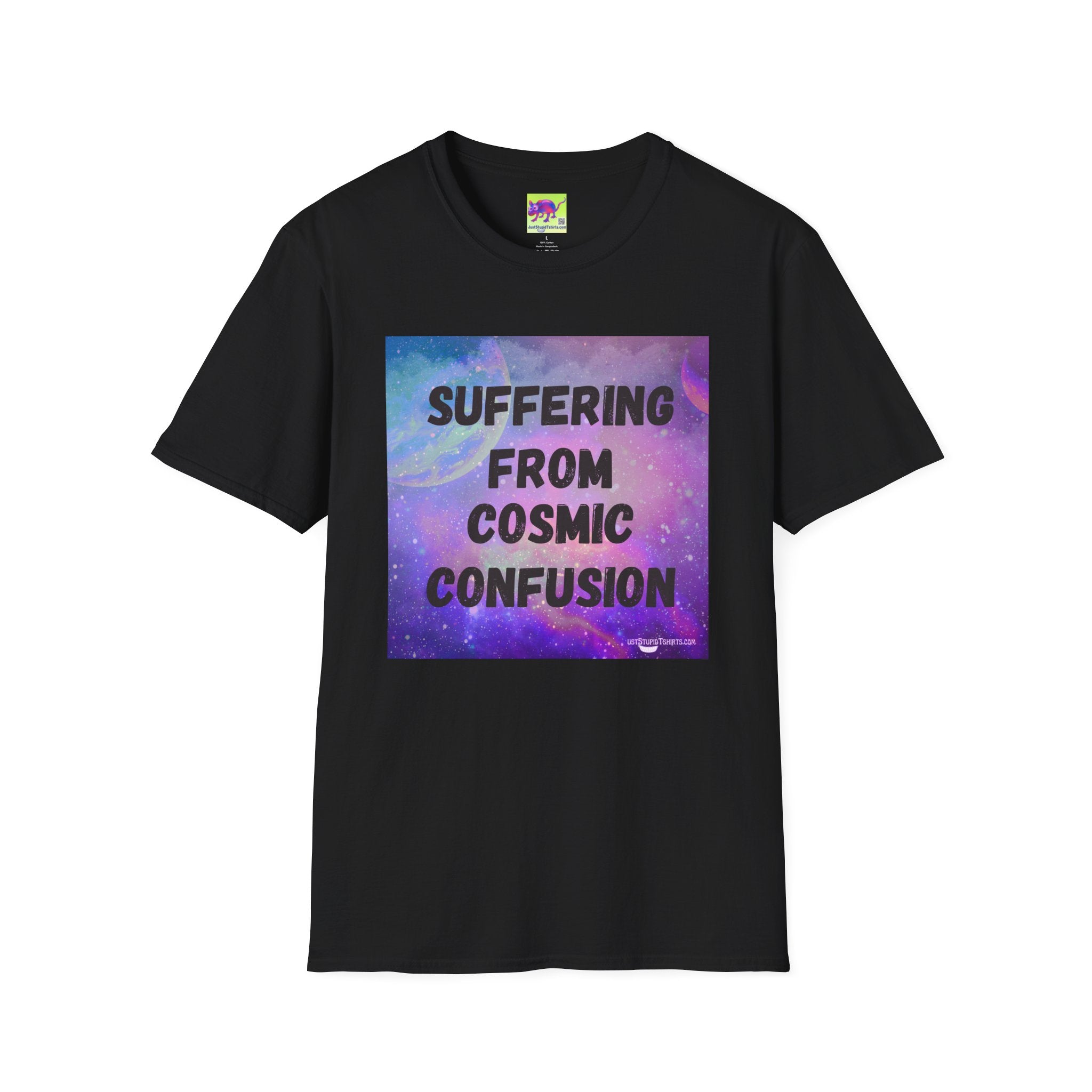 Suffering From Cosmic Confusion T-Shirt — Galactic Aesthetic Tee for Astrology Lovers