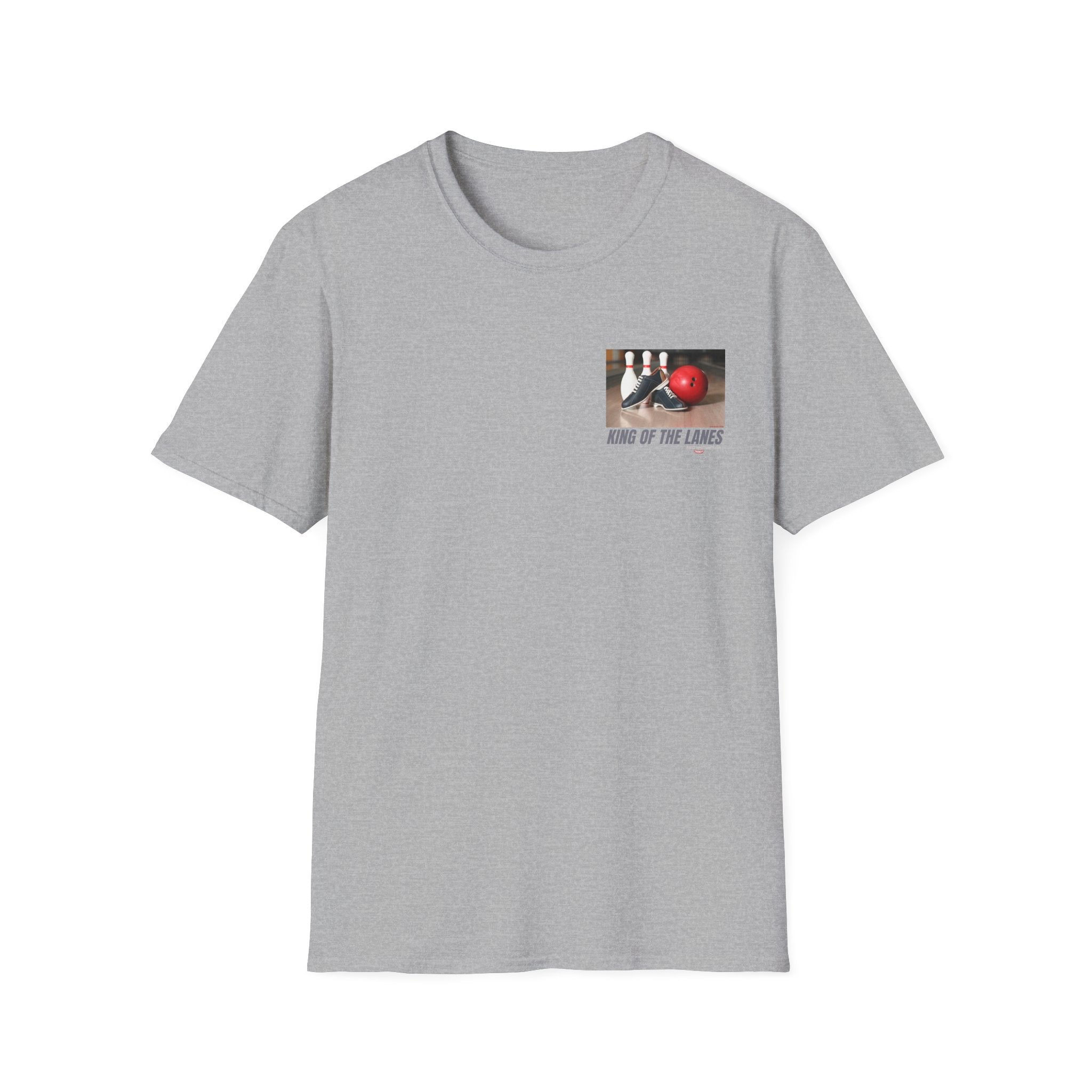 King of the Lanes Bowling T-Shirt — Retro Bowling Ball & Pins Tee