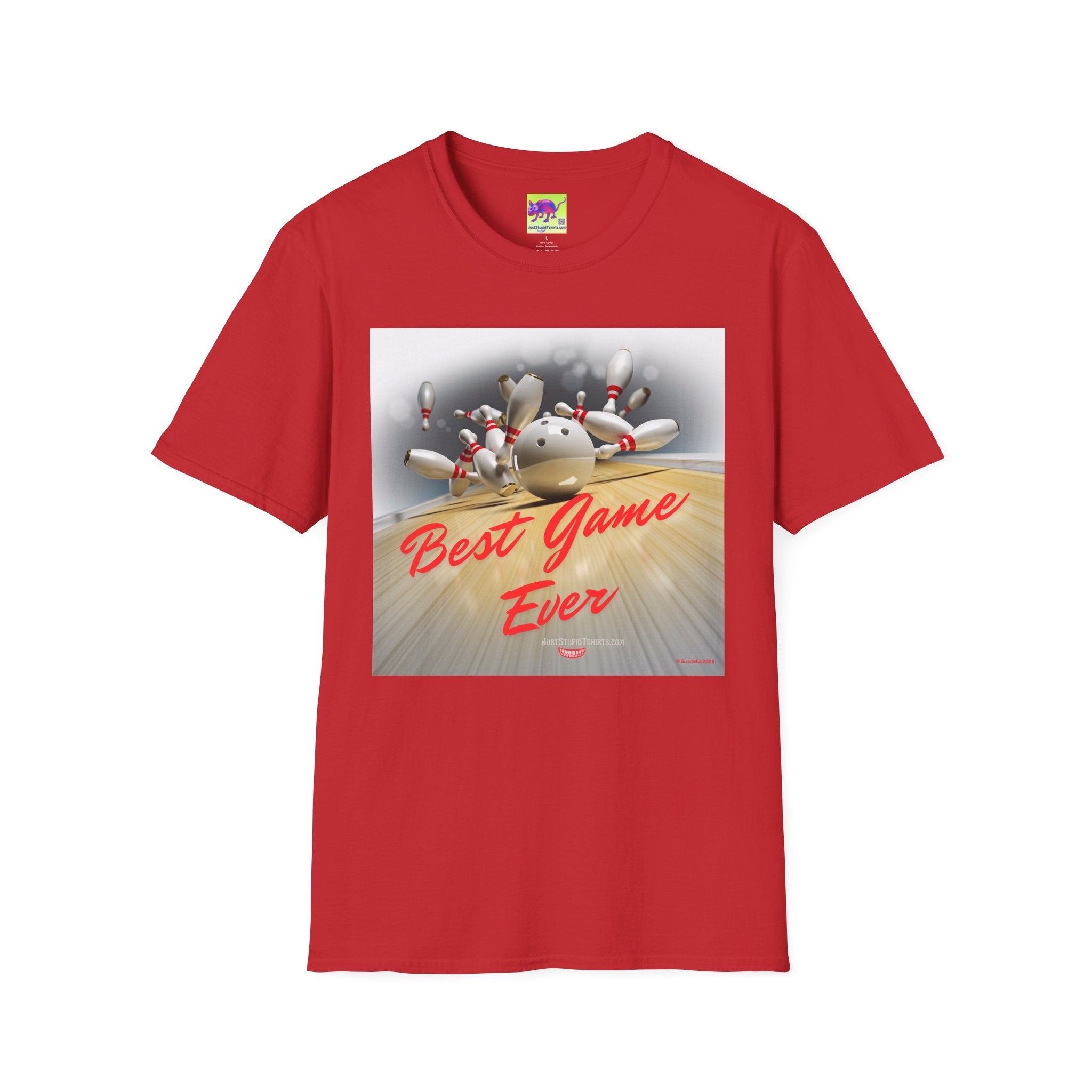 'Best Game Ever' - Retro Strike Graphic Tee- Bowling T‑Shirt —Bowlers Gift- League Shirt- Bowling dad