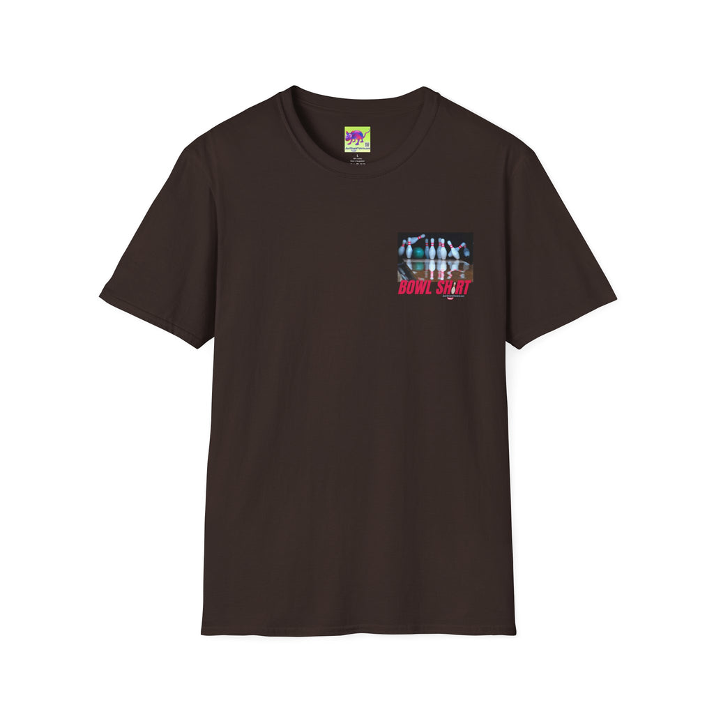 this is BOWL SHIRT - Bowlers shirt- League Night Bowling- Bowlers Gift -Unisex Softstyle T-Shirt