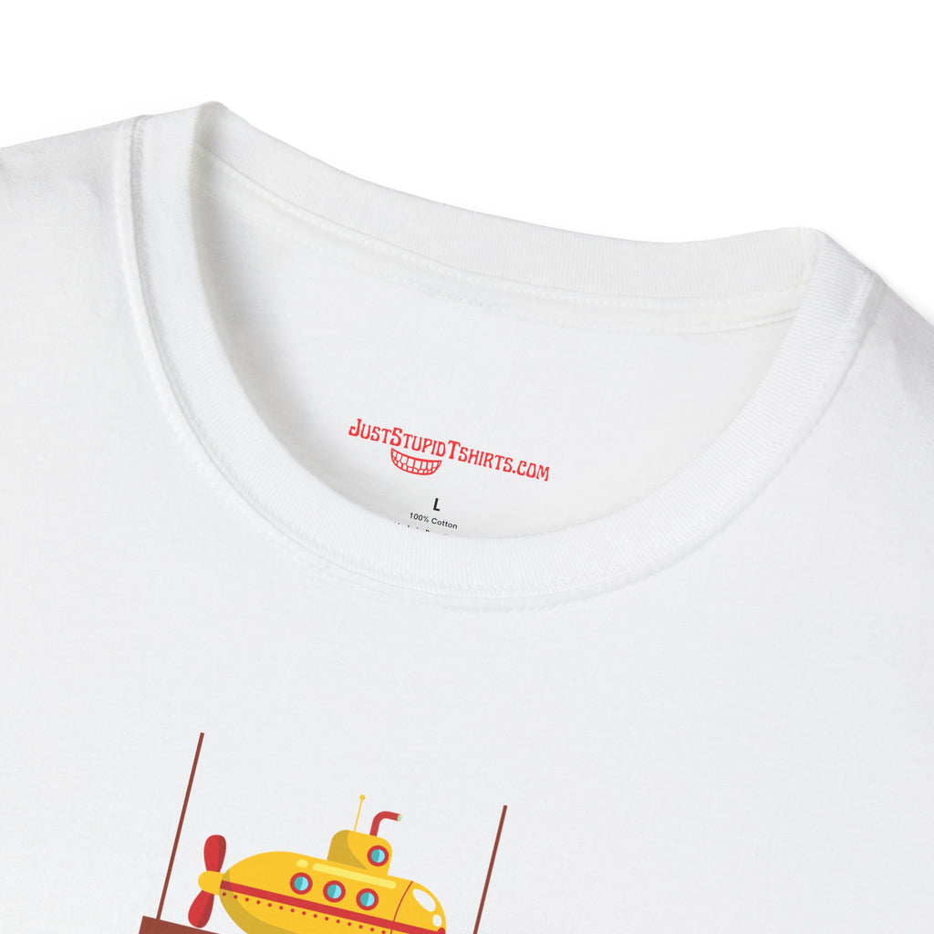Voyage Into the Deep Dark Unknown T-Shirt — Submarine Coffee Cup Graphic Tee