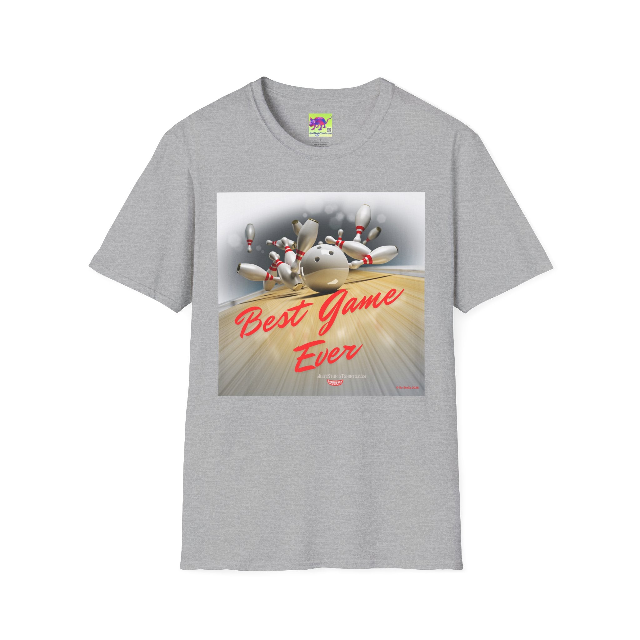 'Best Game Ever' - Retro Strike Graphic Tee- Bowling T‑Shirt —Bowlers Gift- League Shirt- Bowling dad