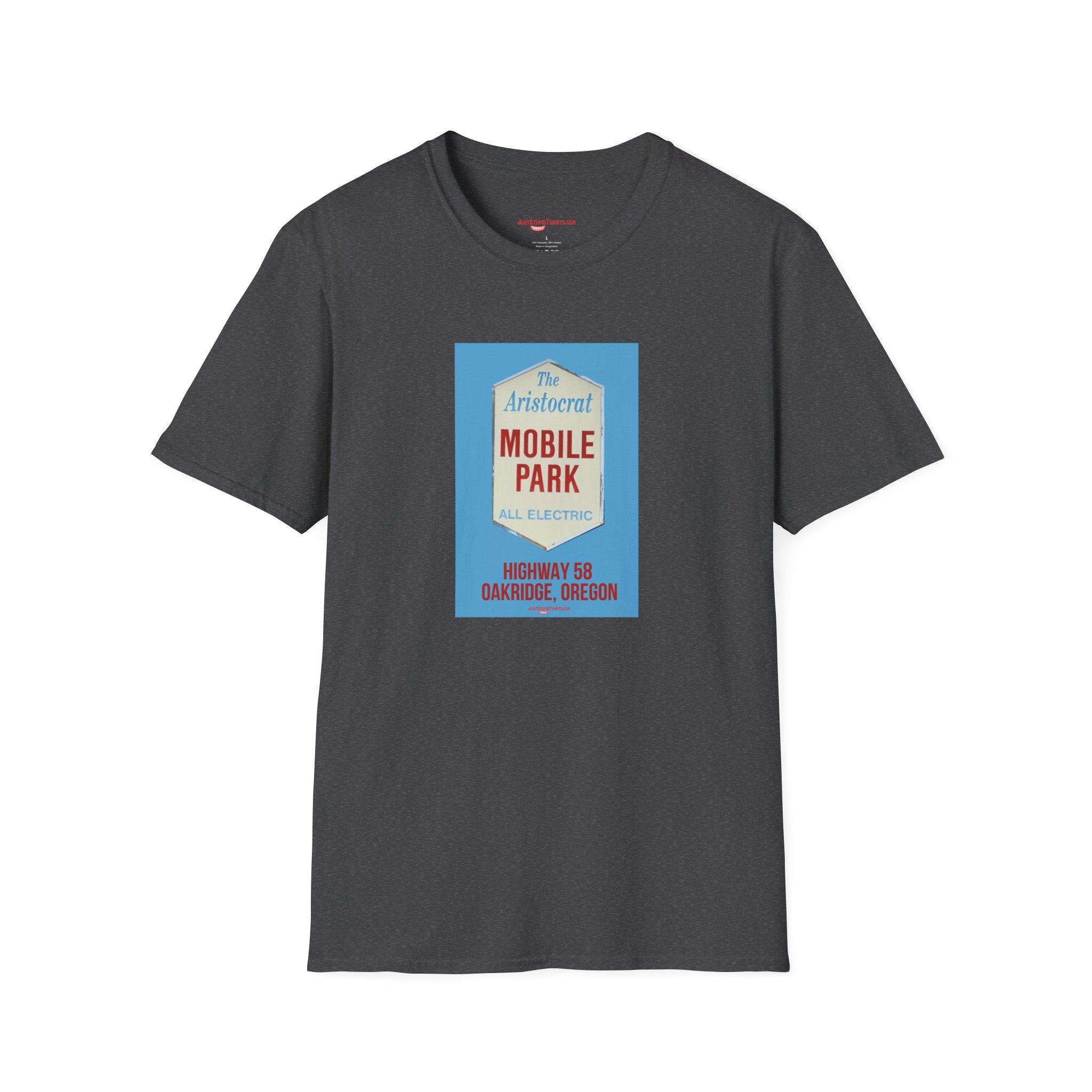 The Aristocrat Mobile Park Sign T-Shirt — Retro Highway 58 Vintage Graphic-