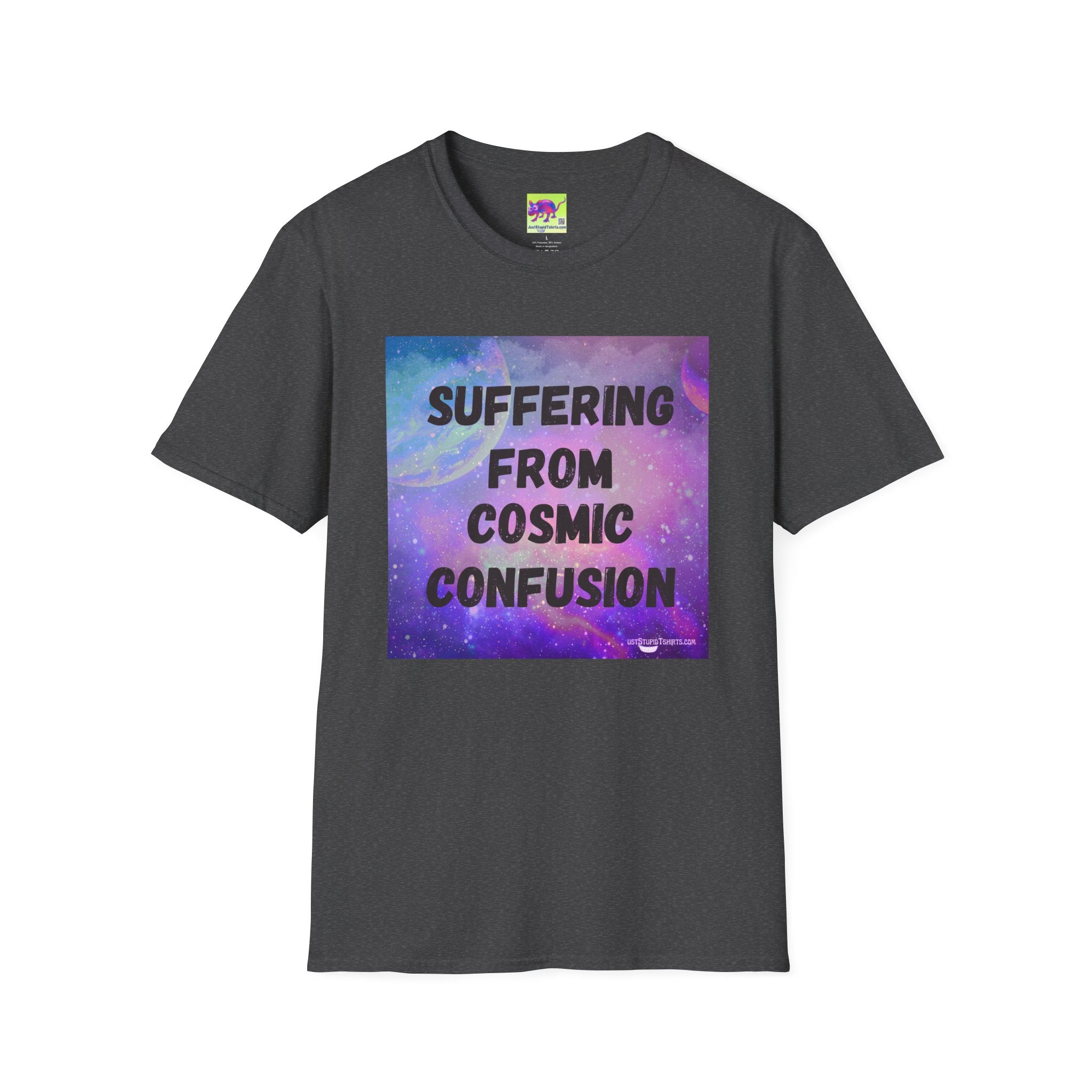 Suffering From Cosmic Confusion T-Shirt — Galactic Aesthetic Tee for Astrology Lovers