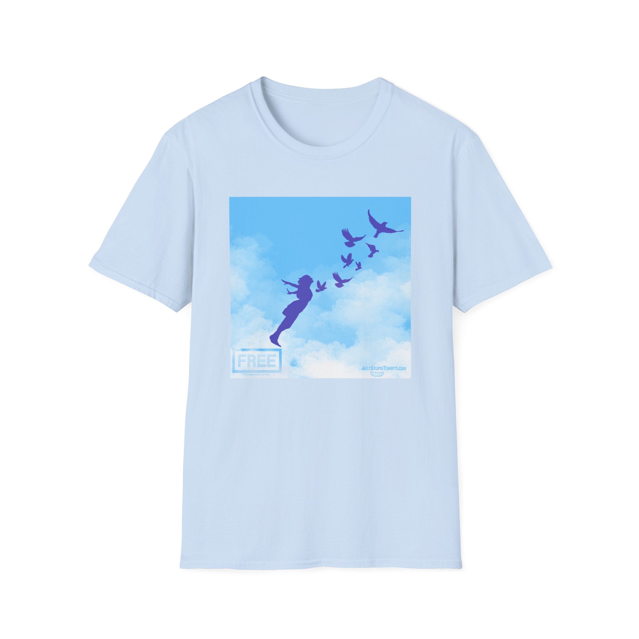 'She Flies' T-Shirt — Fly with the Birds in the Sky- Graphic Tee