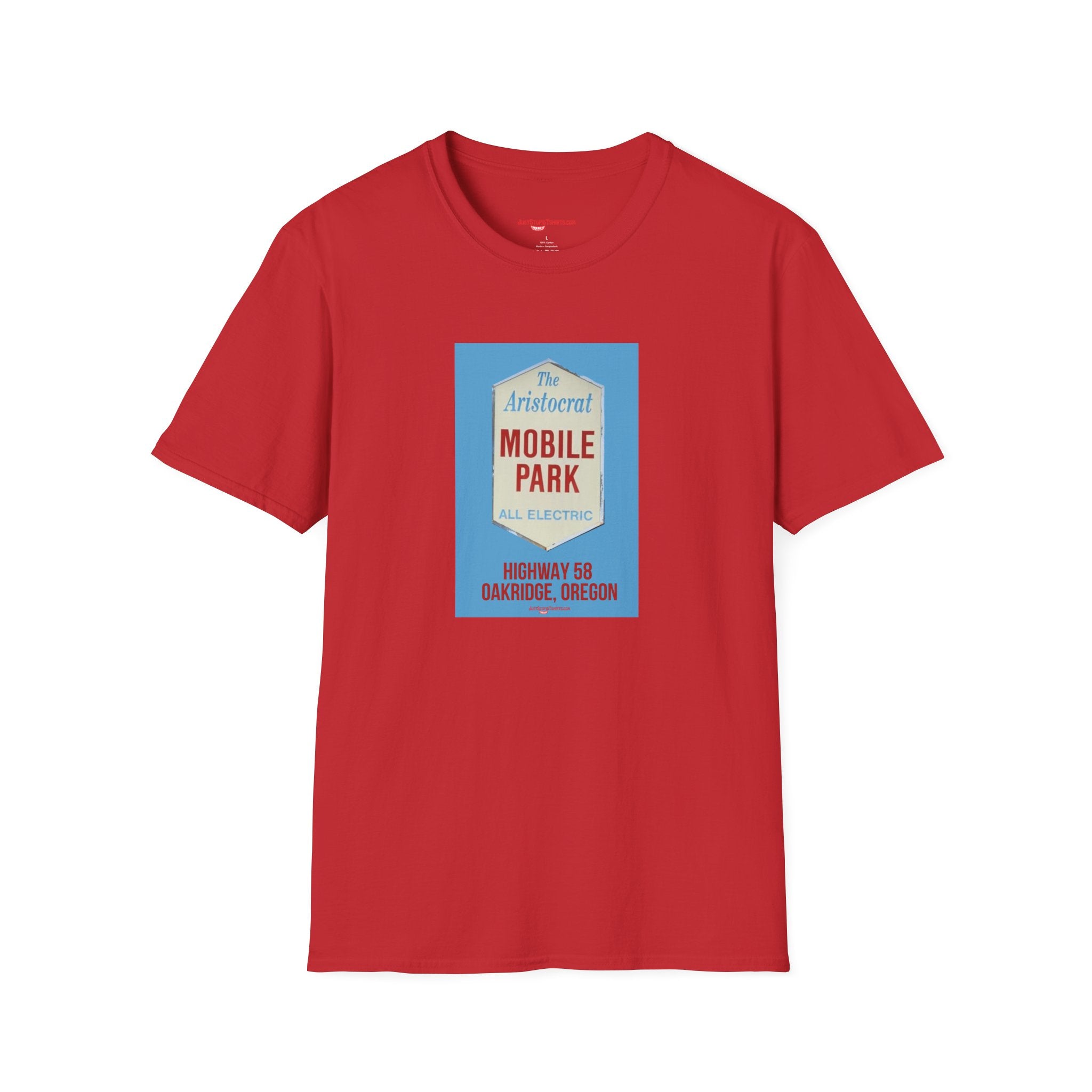 The Aristocrat Mobile Park Sign T-Shirt — Retro Highway 58 Vintage Graphic-