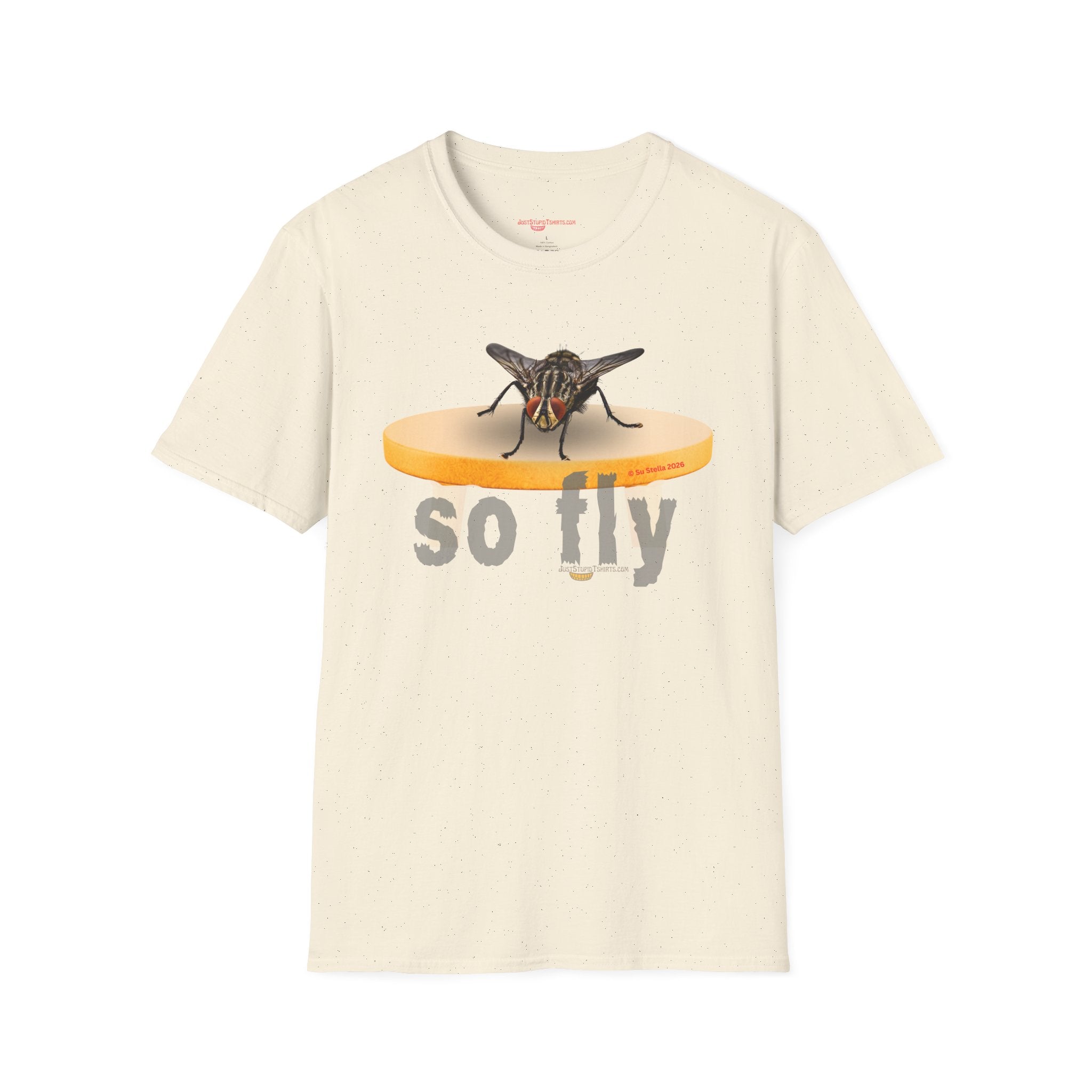 'So Fly' Fly T-Shirt — house fly, barfly, gross fly - rude, gross, Funny Insect Graphic Tee- rude inspiration