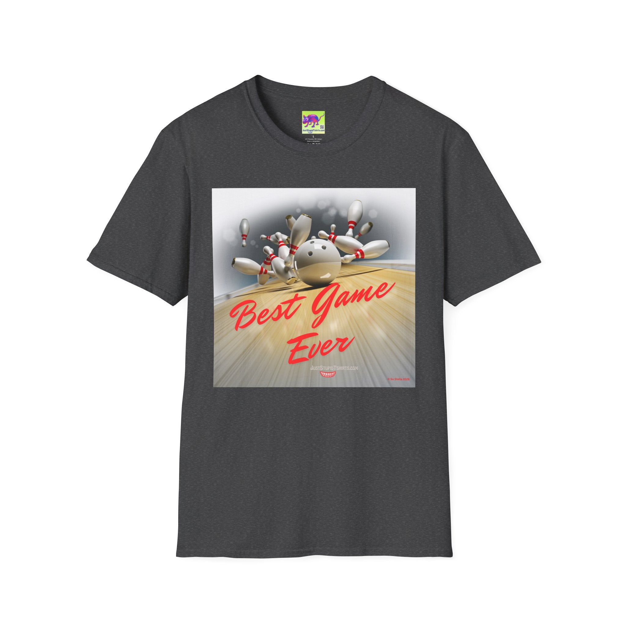 'Best Game Ever' - Retro Strike Graphic Tee- Bowling T‑Shirt —Bowlers Gift- League Shirt- Bowling dad