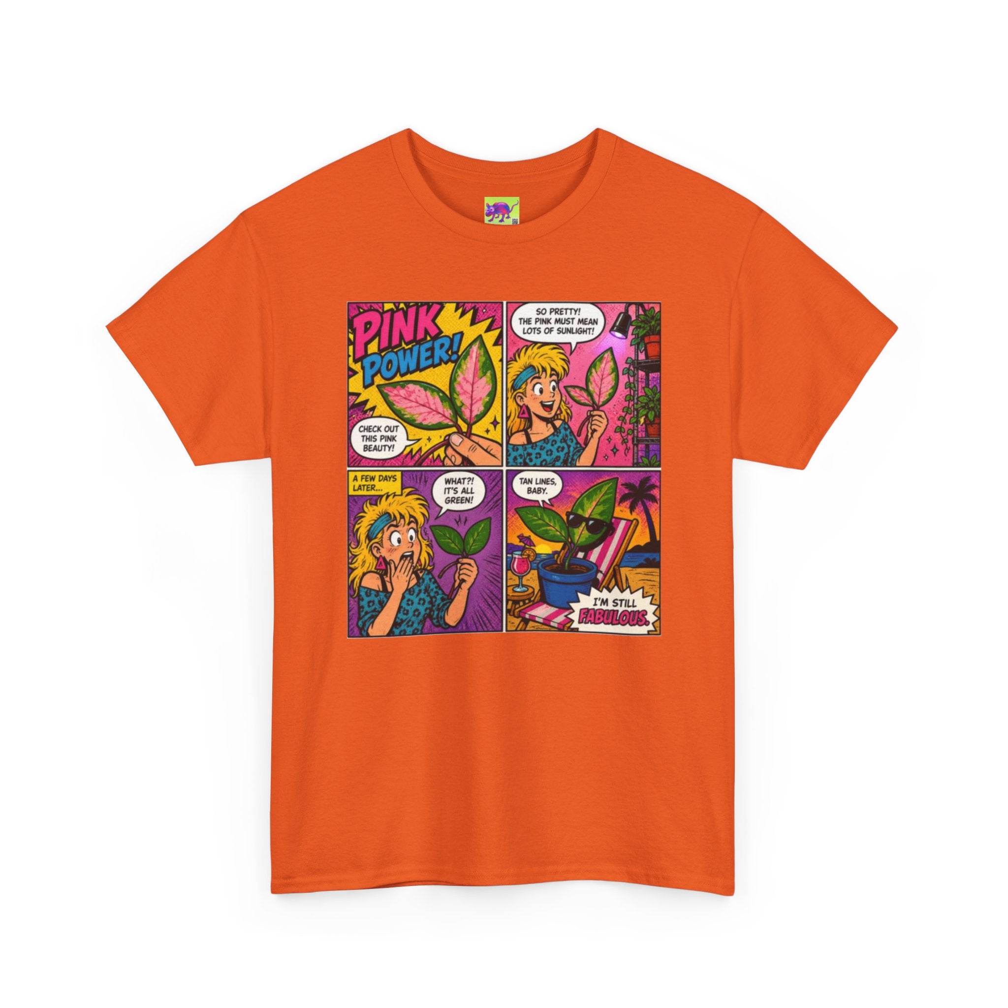 Comic Girl Graphic Tee — "Pink Power" Pop Art Shirt