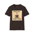 "Drink Your Magic Beans" Retro Coffee Cup T-Shirt —