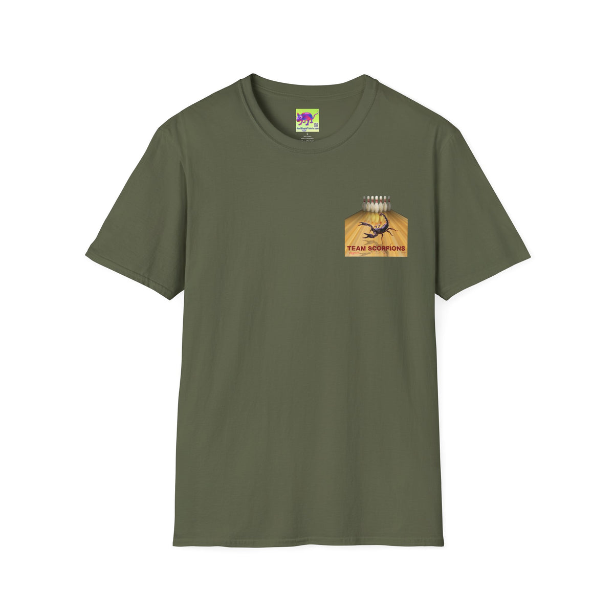 Lethal Insect Team Bowling Pocket Logo T‑Shirt — 2 sided Vintage  Chest Print