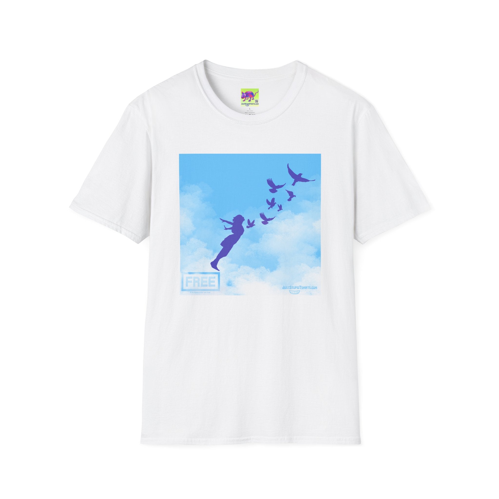 'She Flies' T-Shirt — Fly with the Birds in the Sky- Graphic Tee