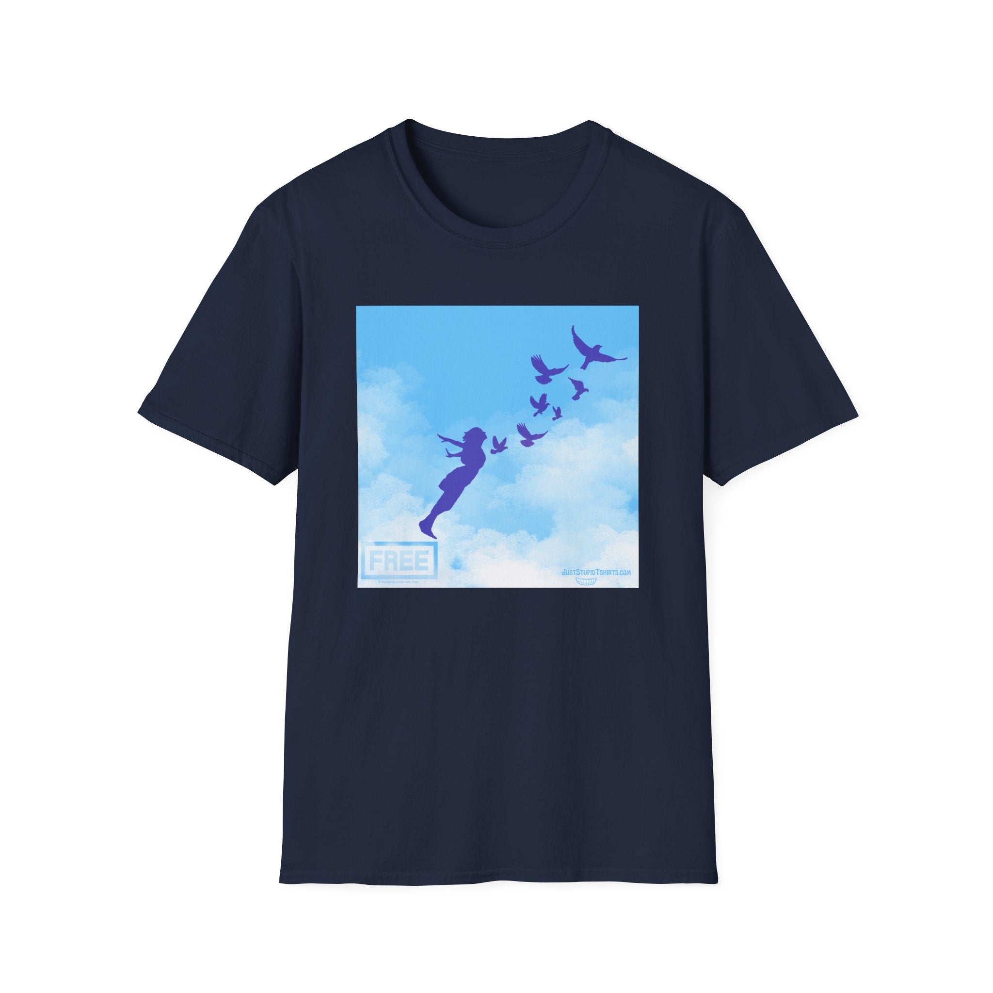 'She Flies' T-Shirt — Fly with the Birds in the Sky- Graphic Tee
