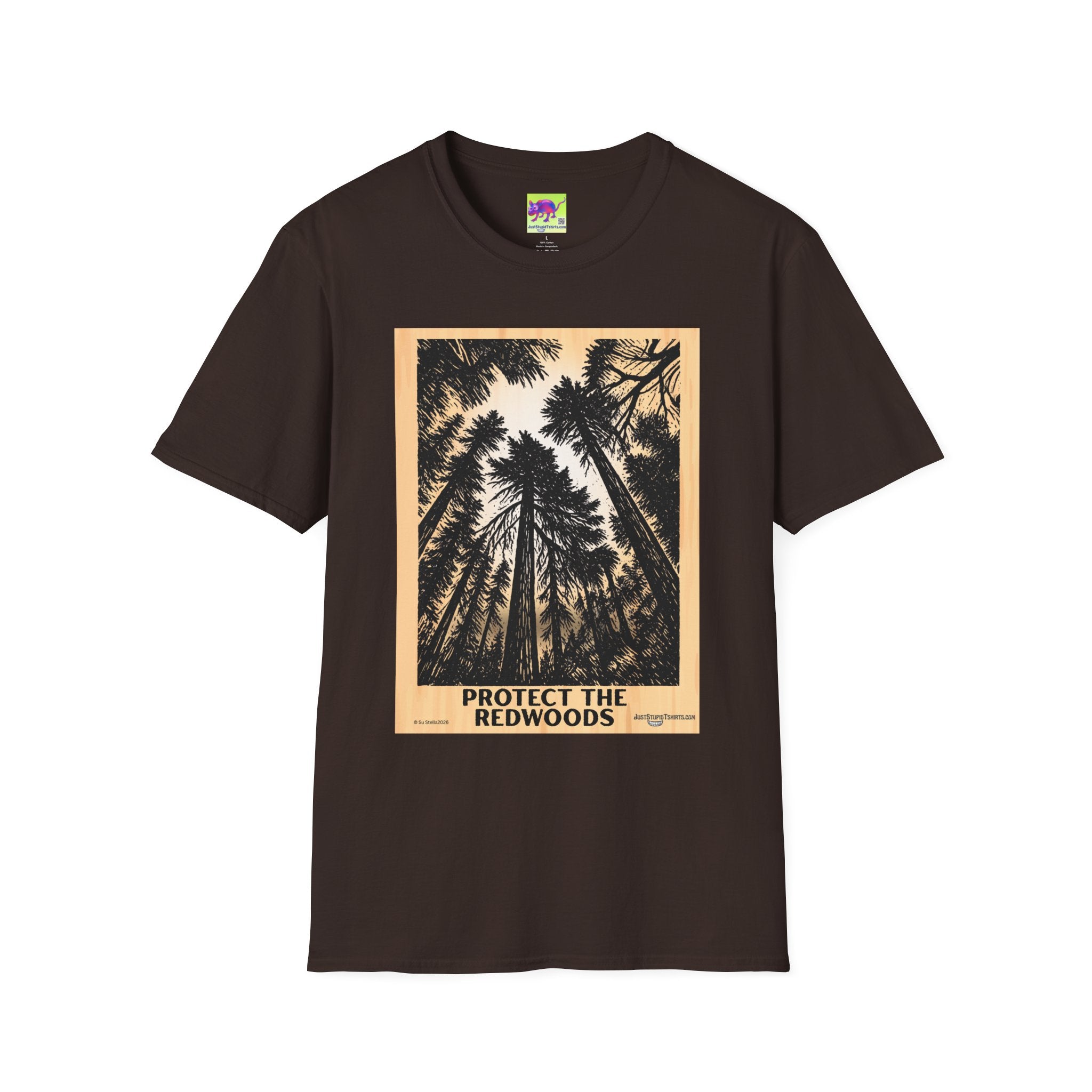 Protect the Redwoods grove T-Shirt — Vintage Redwood Forest Graphic Tee