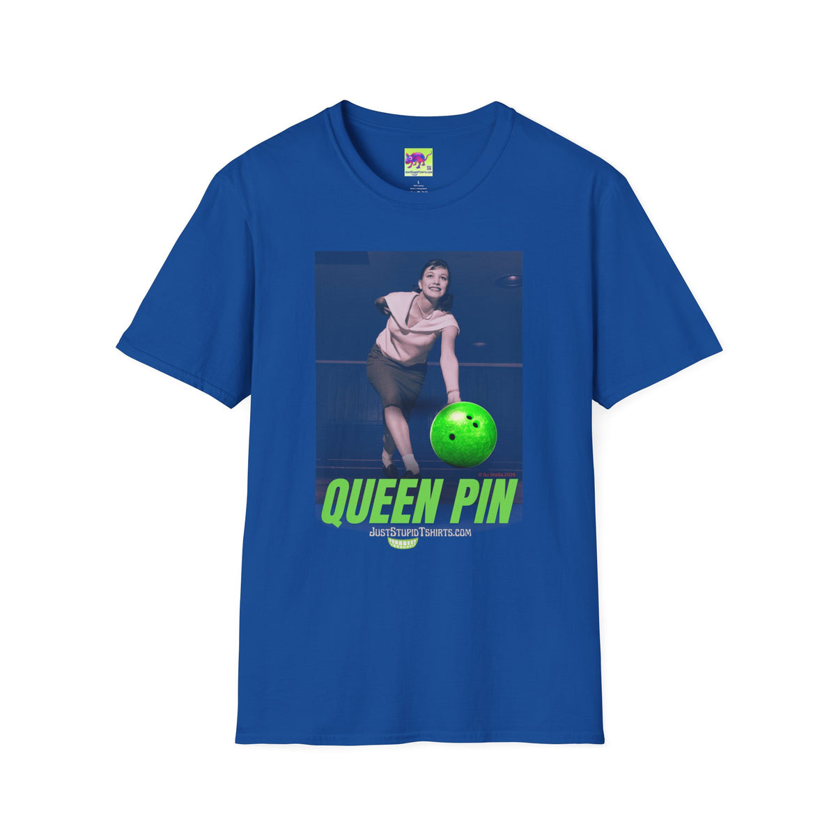 Queen Pin Bowling T‑Shirt-bowler- girl bowlers- lady bowler- bowler gift