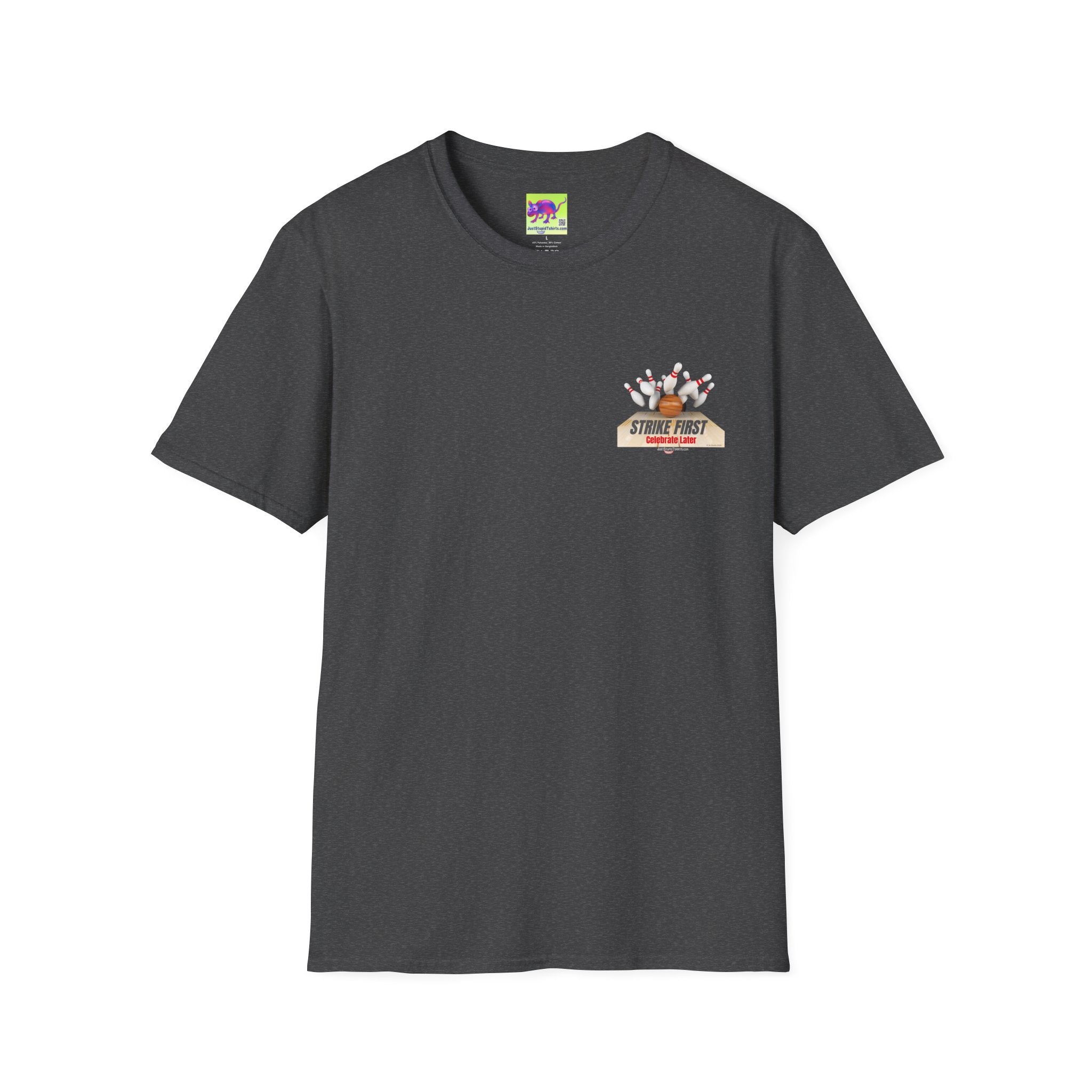 "Strike First" Bowling  Graphic Tee for Bowlers