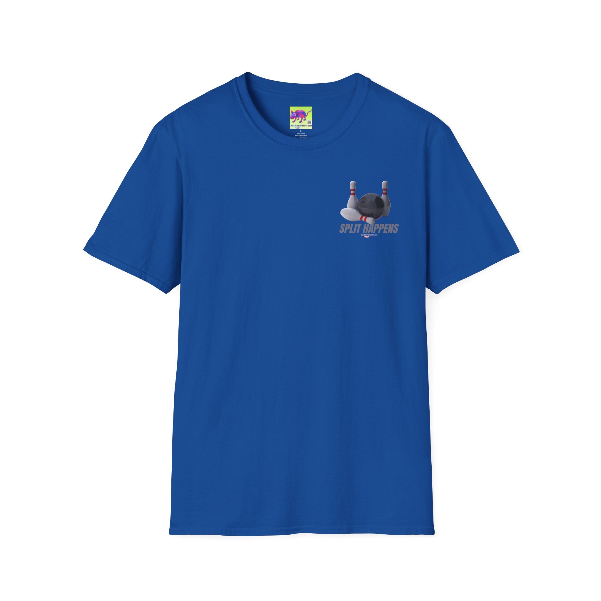 Split Happens Bowling T-Shirt —2 sided - Funny Bowling Shirt- bowling gear