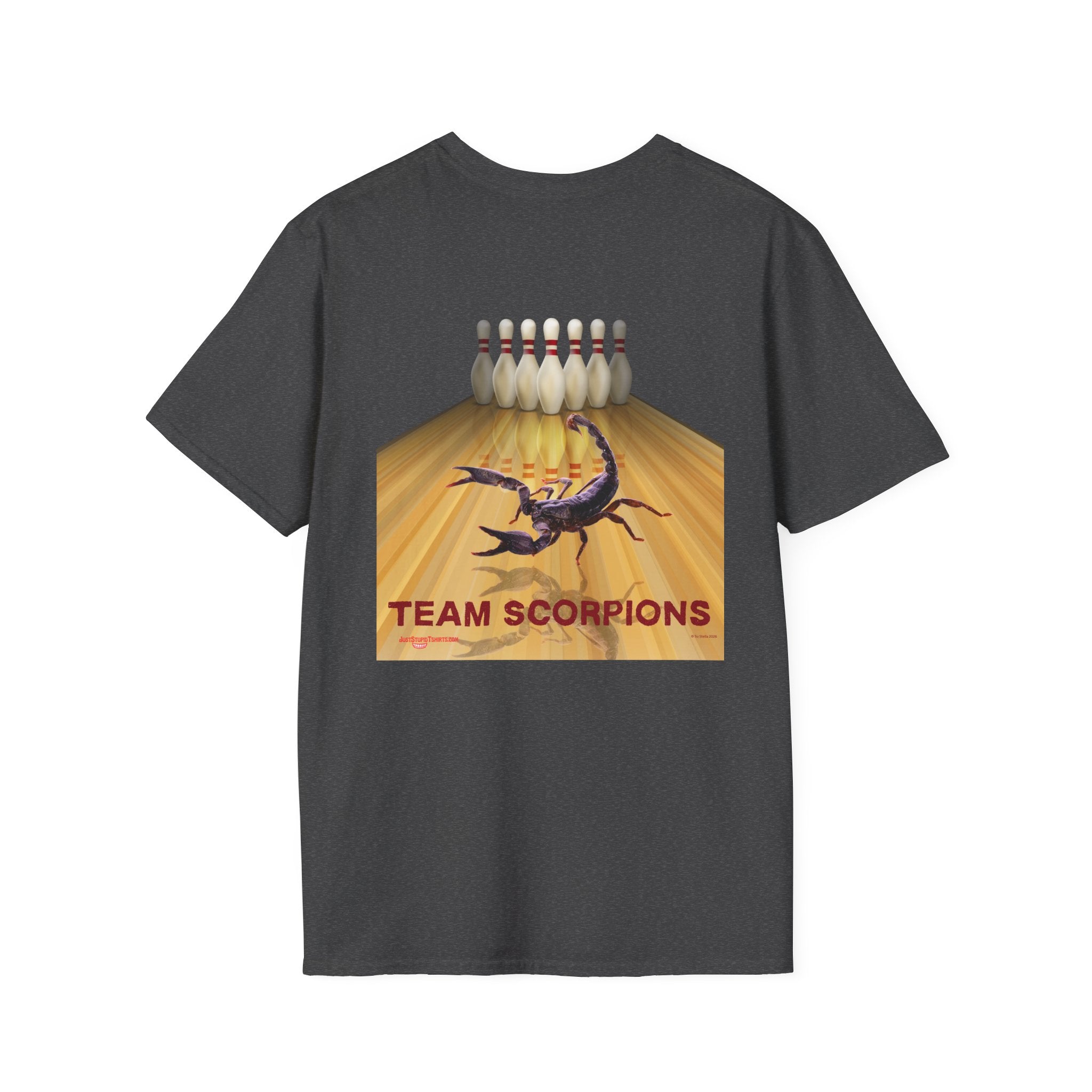 Lethal Insect Team Bowling Pocket Logo T‑Shirt — 2 sided Vintage  Chest Print