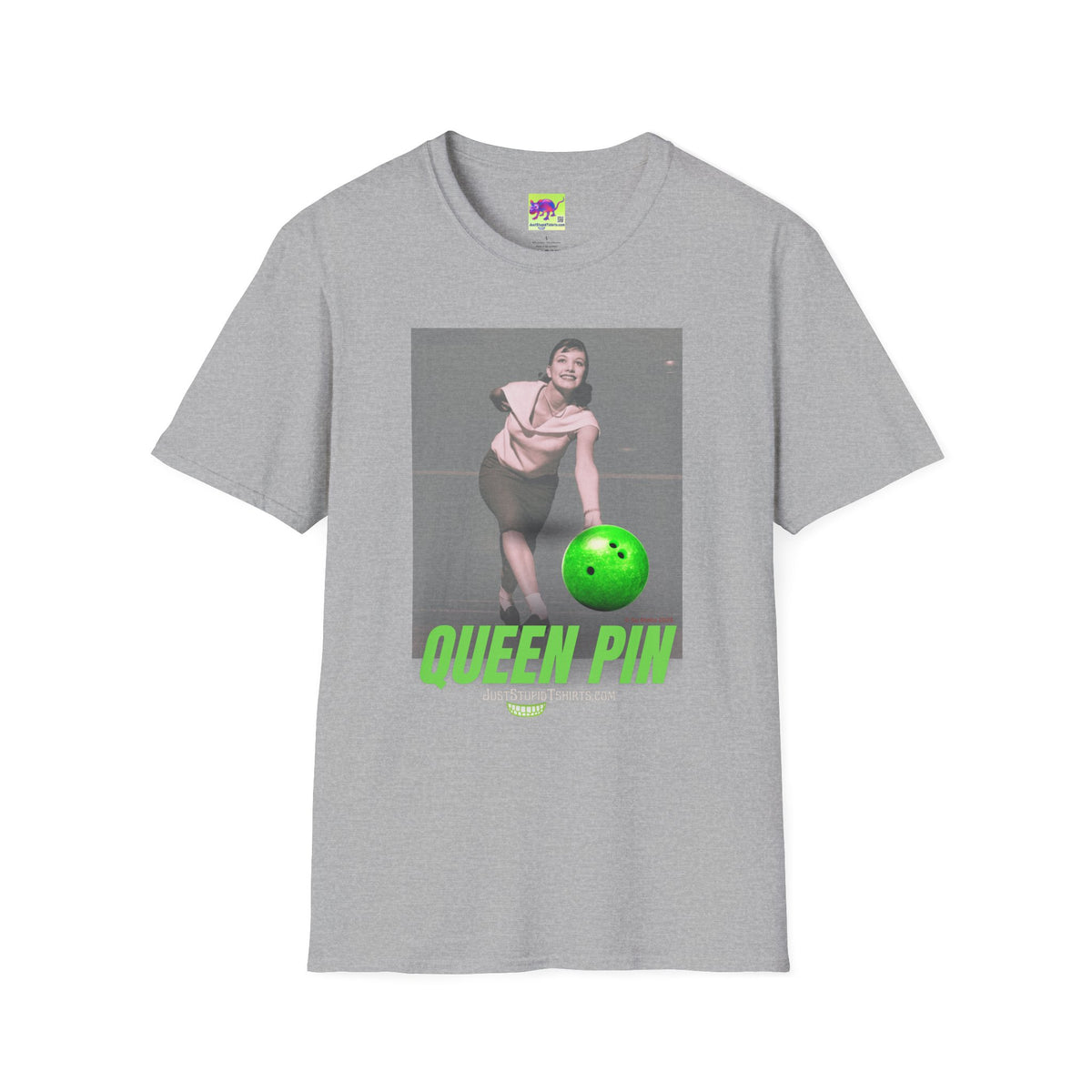 Queen Pin Bowling T‑Shirt-bowler- girl bowlers- lady bowler- bowler gift