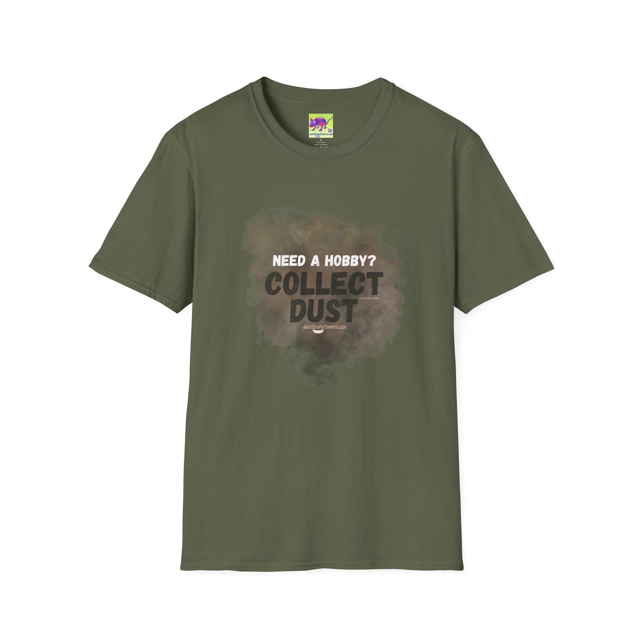 'Need a Hobby? Collect Dust' Funny Vintage-Smoke Tee Collect Dust T-Shirt —