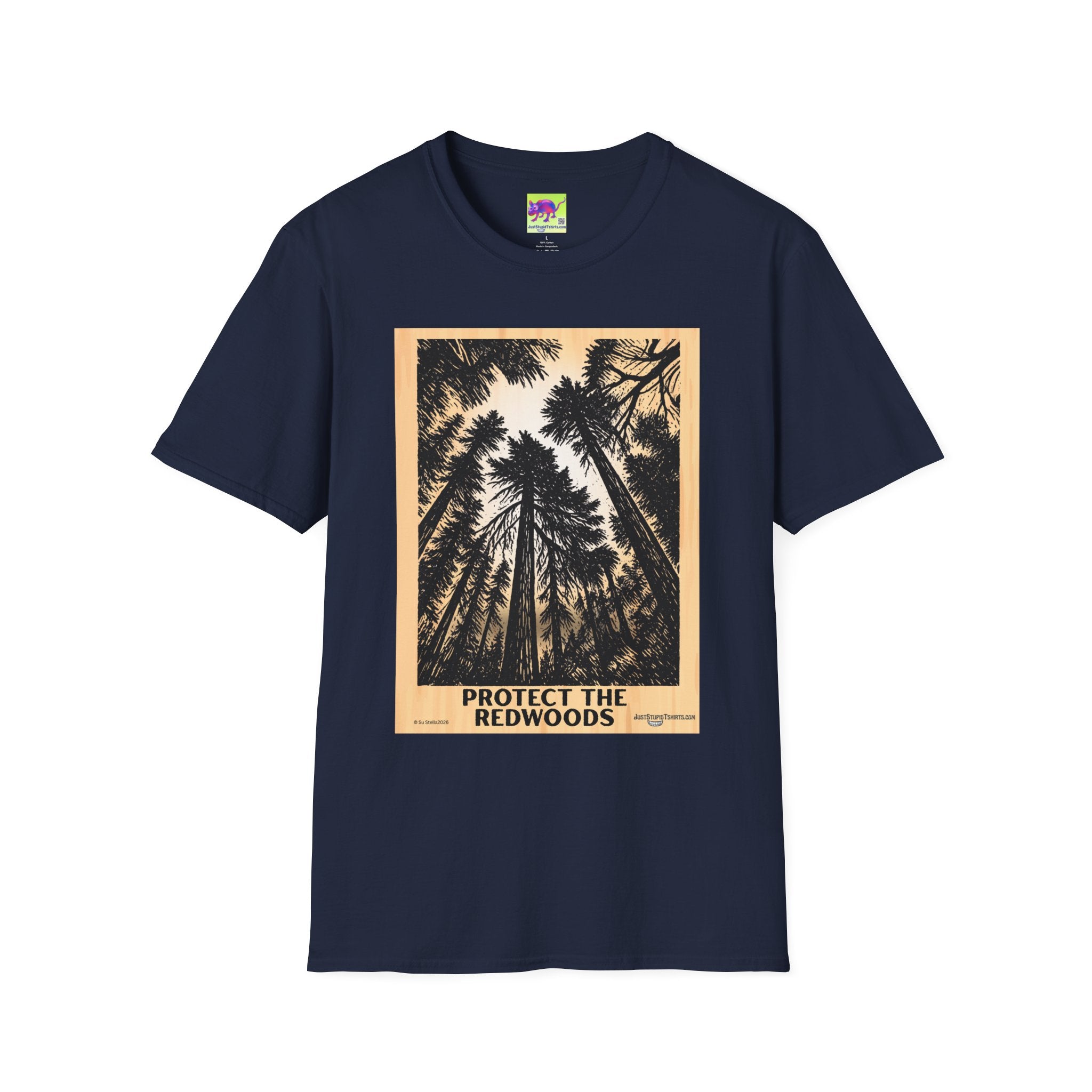 Protect the Redwoods grove T-Shirt — Vintage Redwood Forest Graphic Tee