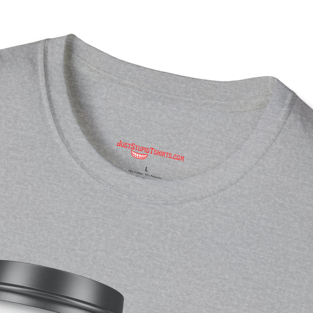 Coffee & Donut Lover T-Shirt — Cute Breakfast Graphic Tee- To Go Coffee and a Pink Donut is Love