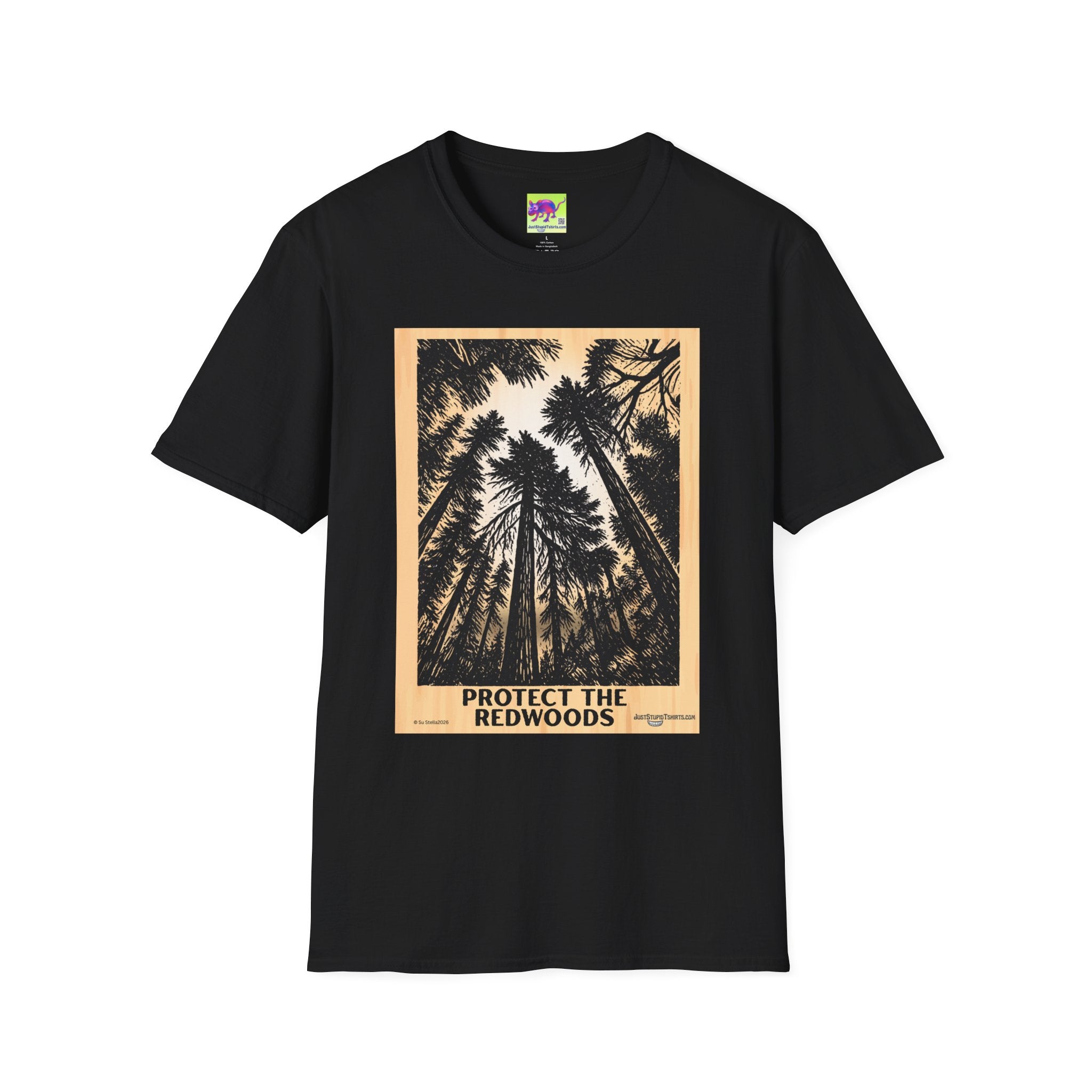 Protect the Redwoods grove T-Shirt — Vintage Redwood Forest Graphic Tee