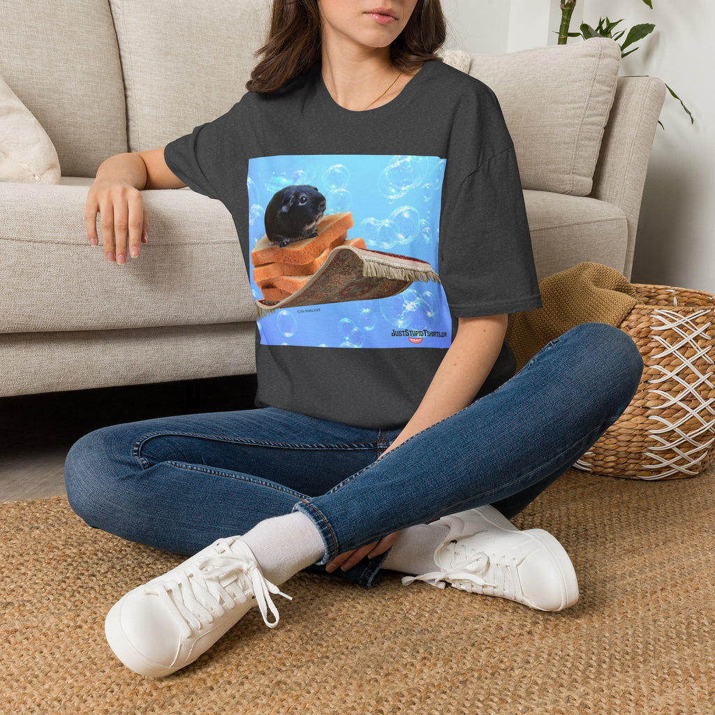 Bubbles the  Guinea Pig on Toast- Kid gift for youth, artists, animal lovers - funny tshirt illustrated