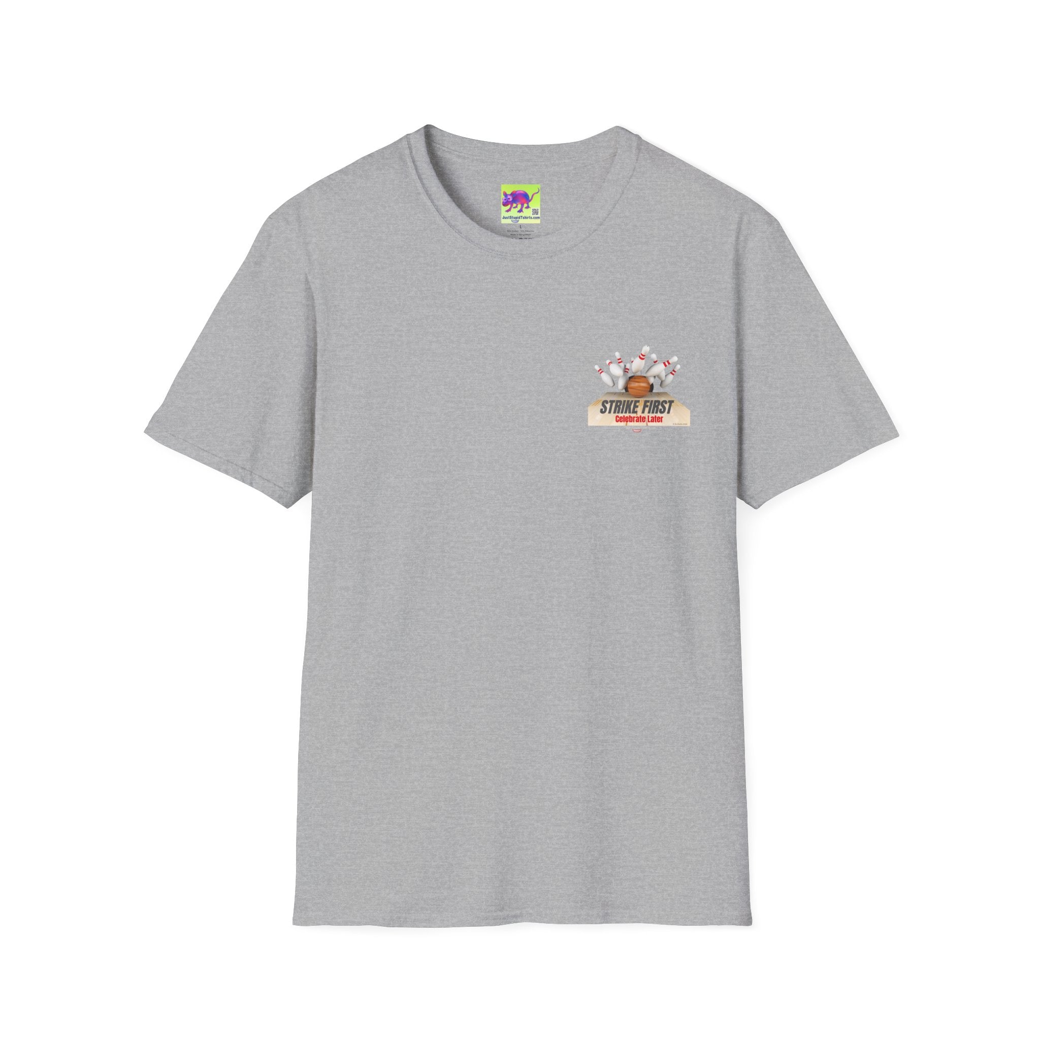 "Strike First" Bowling  Graphic Tee for Bowlers