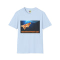 Pizza Rocket T-Shirt — Retro Space Slice Graphic Tee Sizzling Hot Pizza on the fly