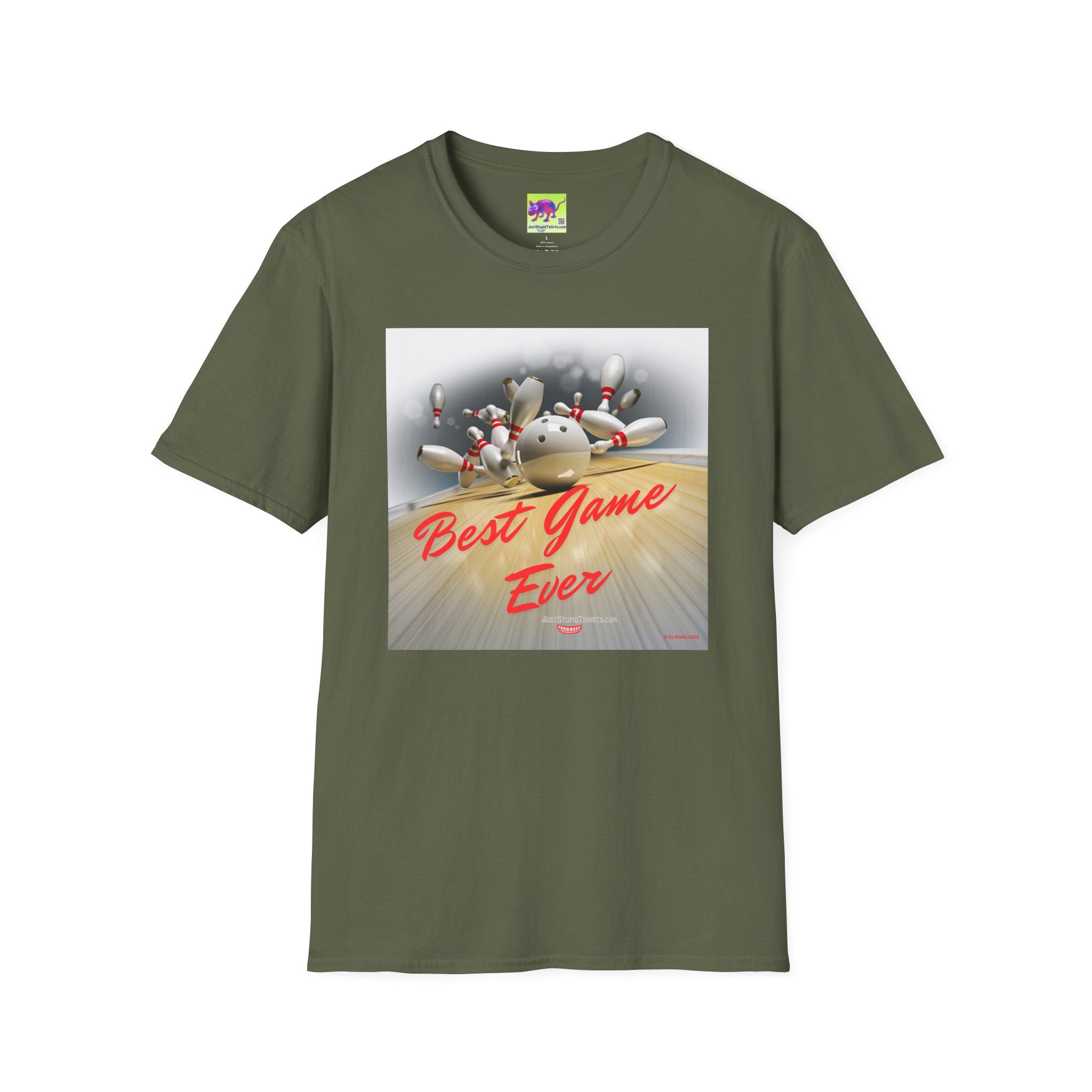 Bowling T-Shirt — "Best Game Ever" Retro Strike Tee for Bowlers