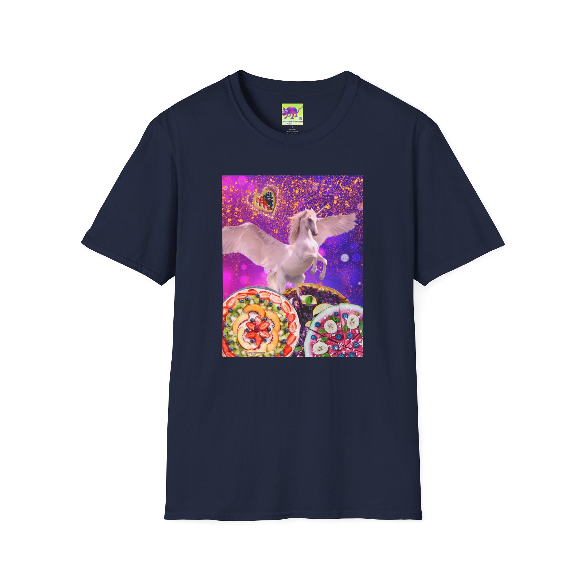 Pegasus the Pizza Dessert Pony  Dream T-Shirt — Magical Unicorn Graphic Tee- Girl Gift- Foodie Shirt