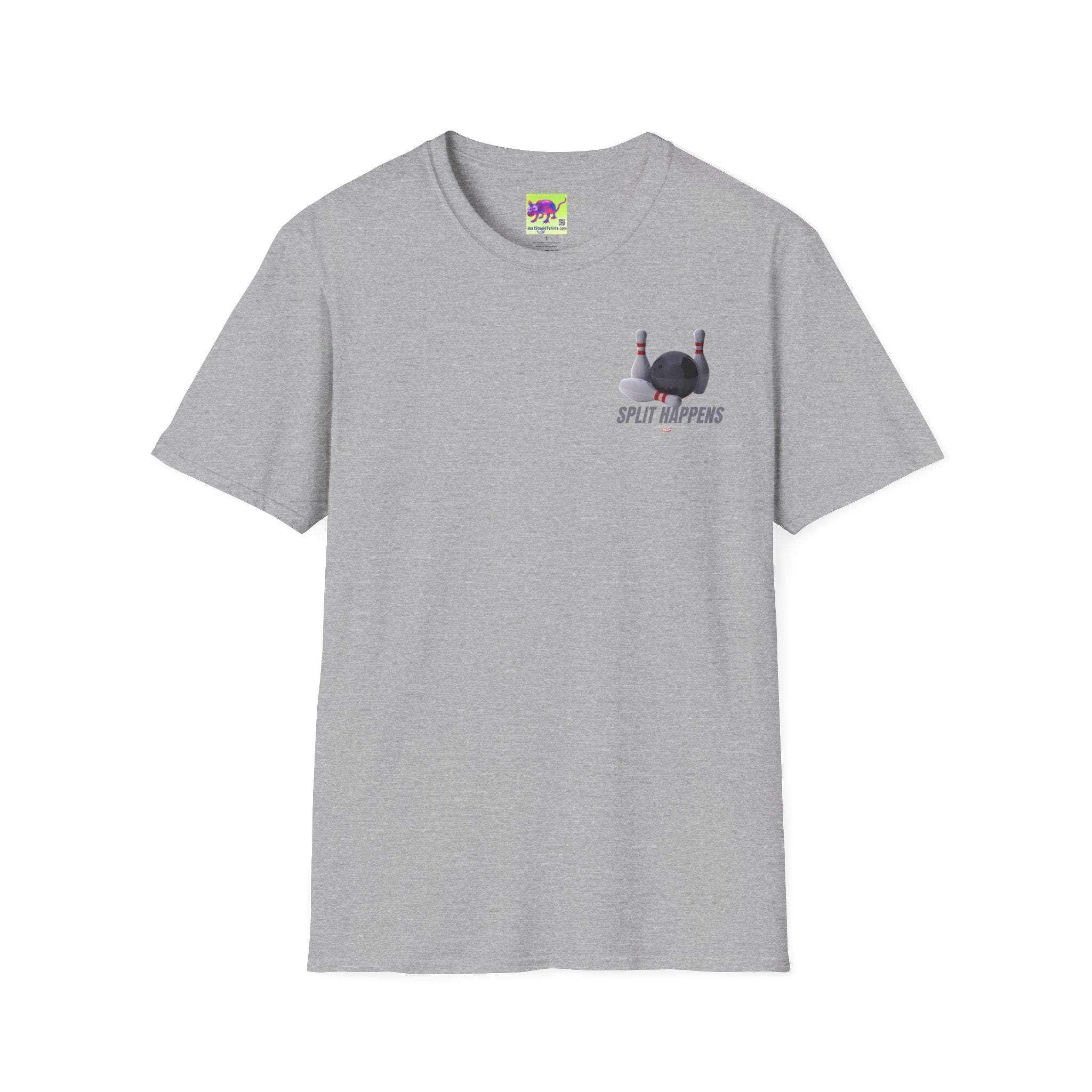Split Happens Bowling T-Shirt —2 sided - Funny Bowling Shirt- bowling gear