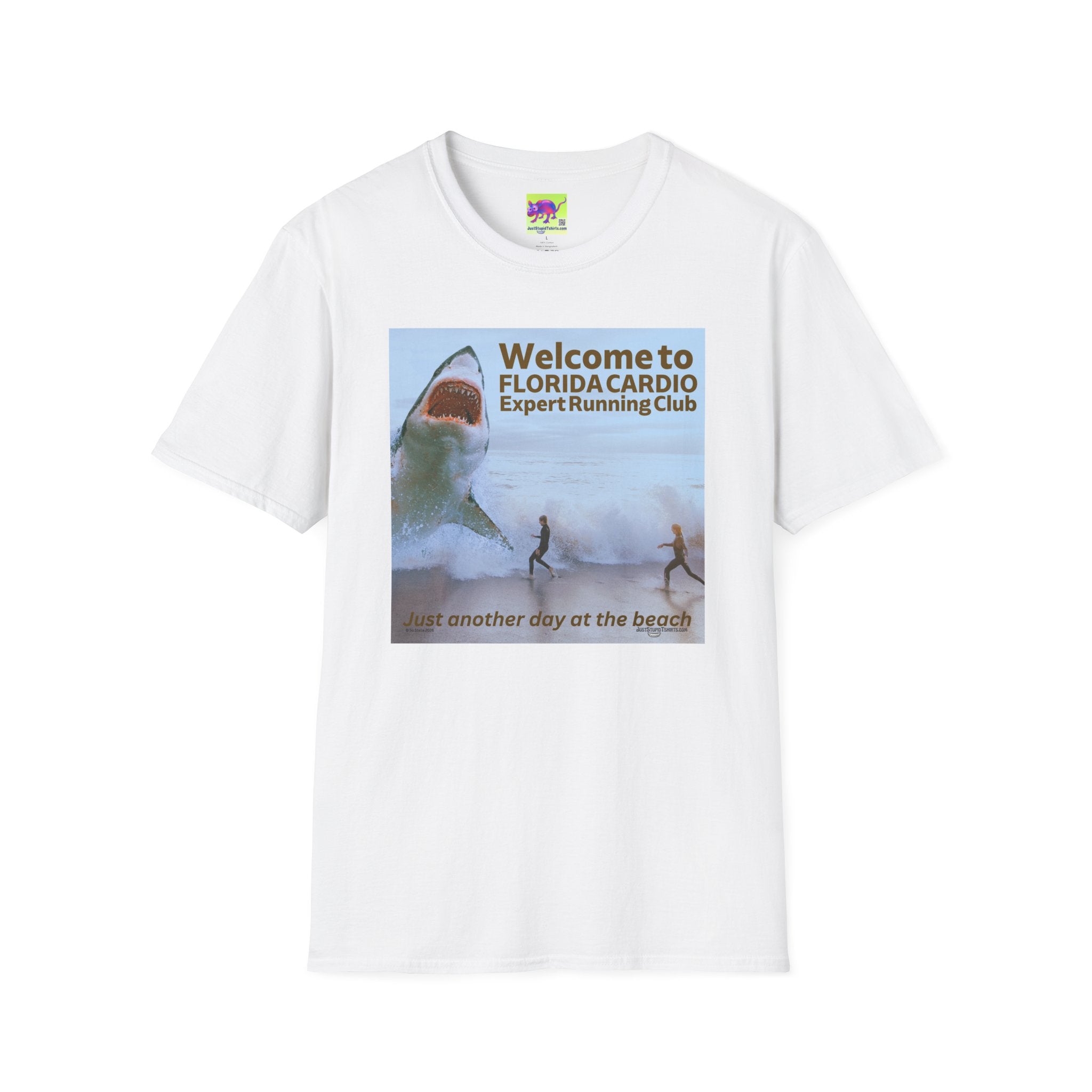 Welcome to Florida Cardio Shark T-Shirt — 'Expert Running Club' Beach Humor Tee