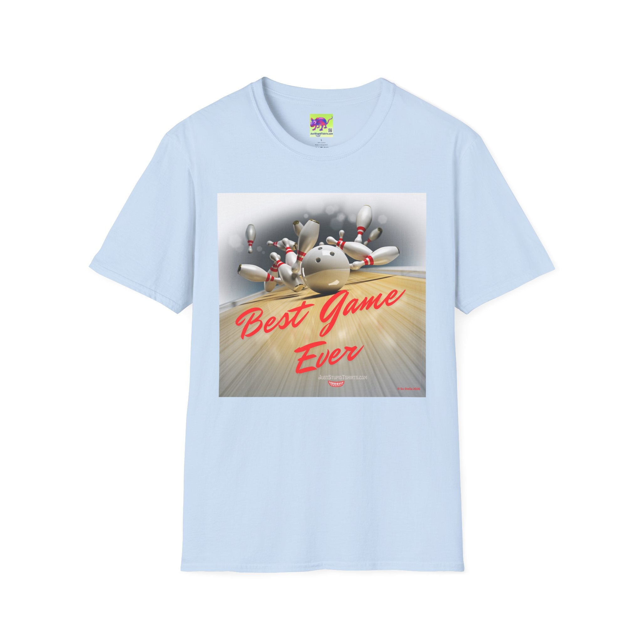 'Best Game Ever' - Retro Strike Graphic Tee- Bowling T‑Shirt —Bowlers Gift- League Shirt- Bowling dad