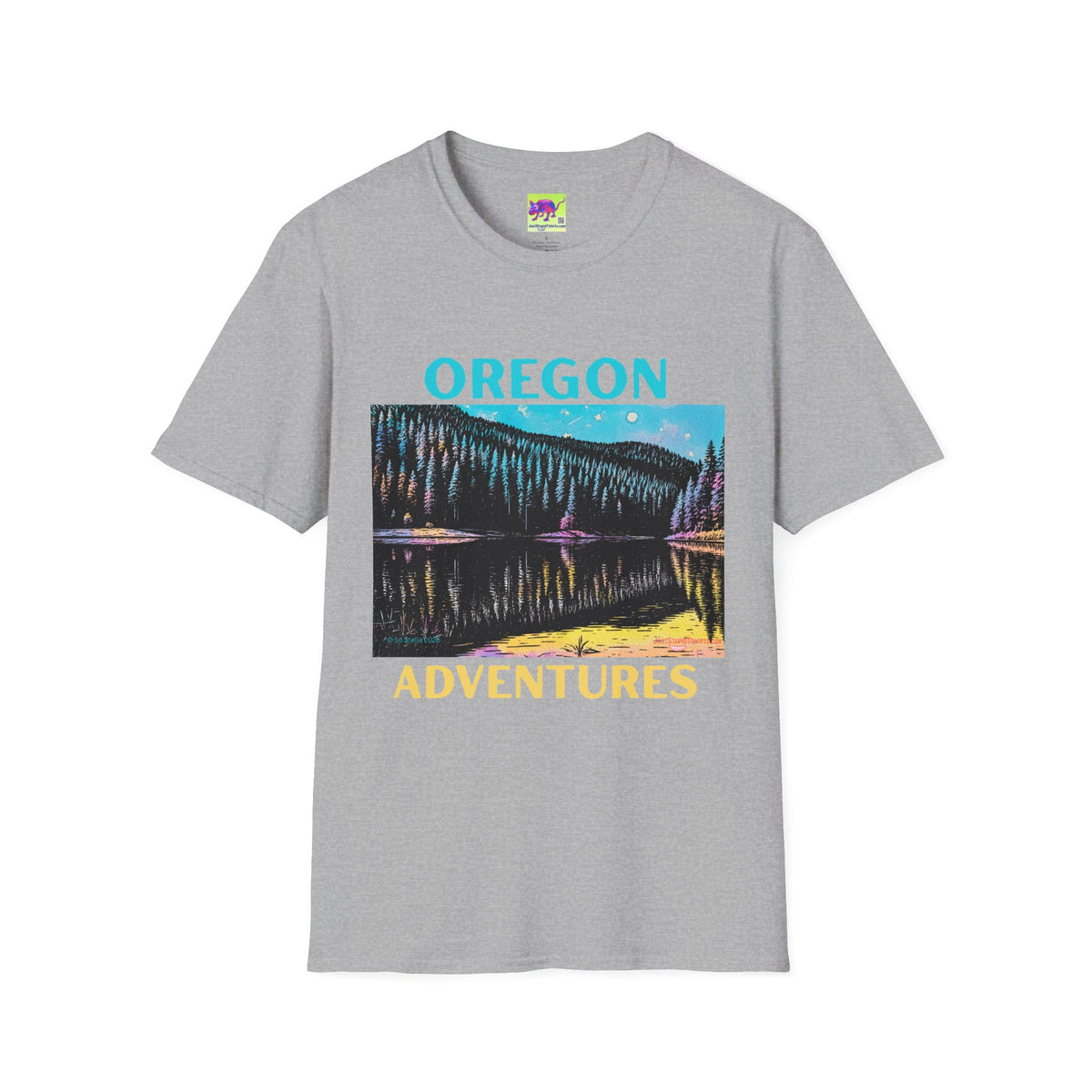 Oregon Adventures T‑Shirt — Scenic Mountain & Lake Graphic