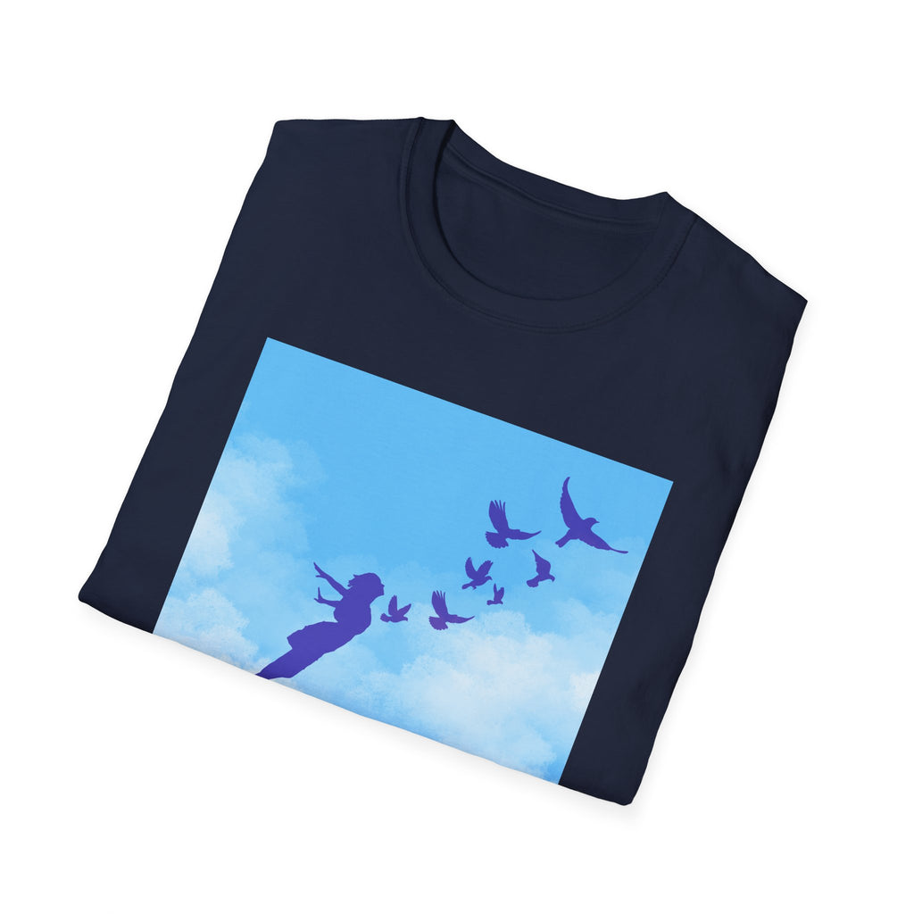 'She Flies' T-Shirt — Fly with the Birds in the Sky- Graphic Tee