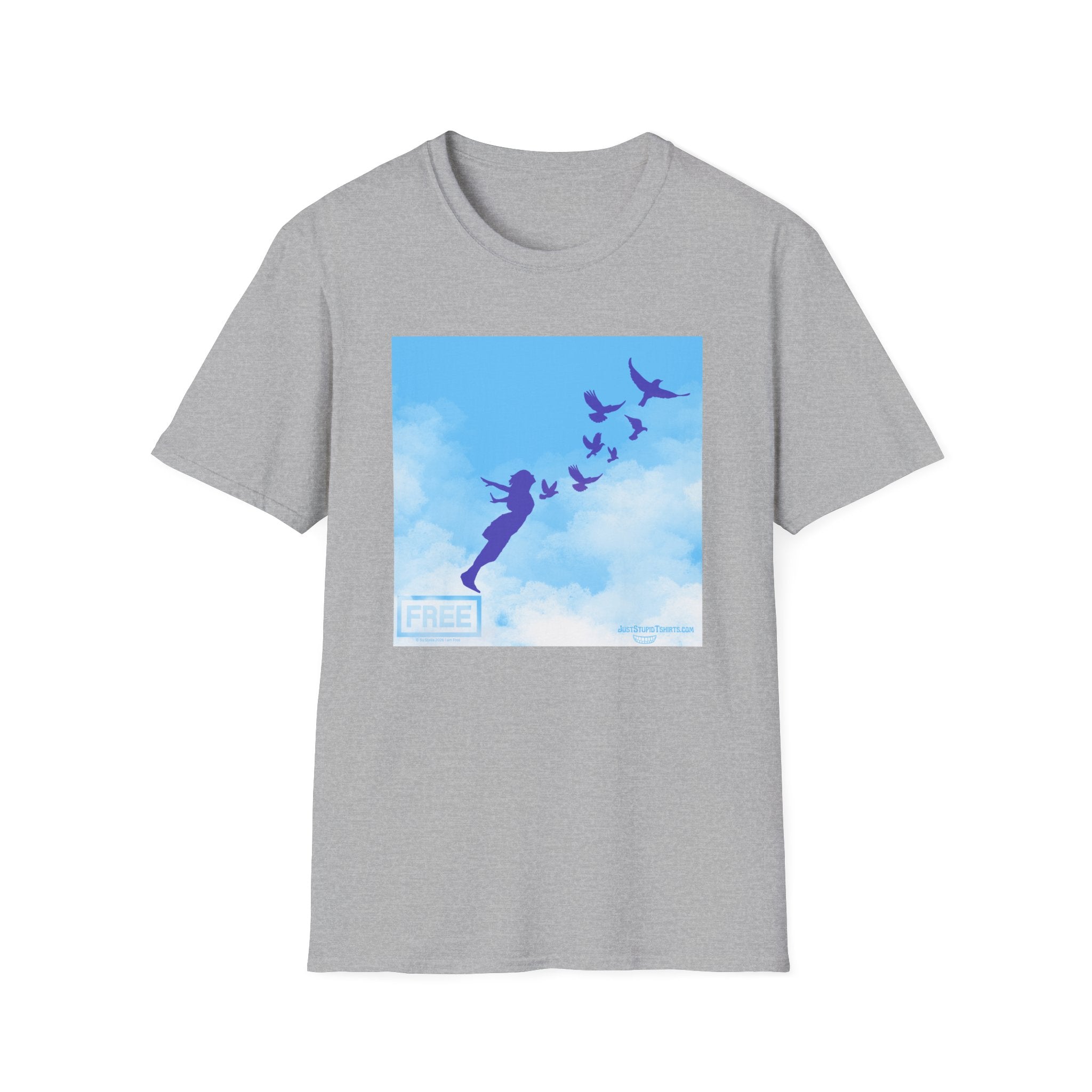 'She Flies' T-Shirt — Fly with the Birds in the Sky- Graphic Tee