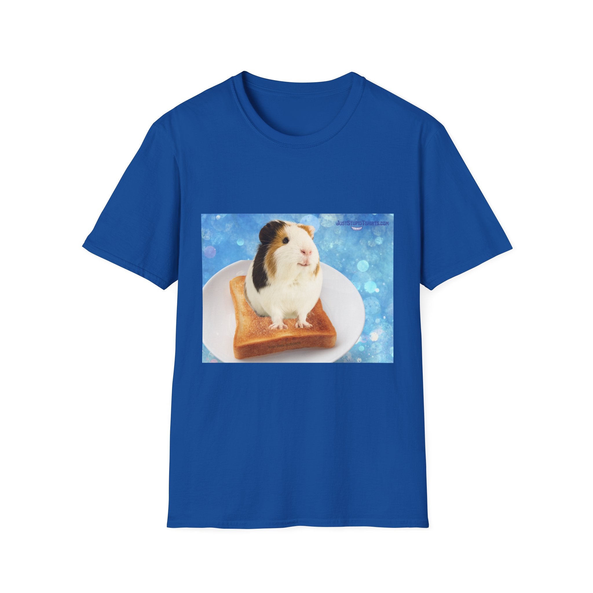 Chuckles the Guinea Pig on Toast T-Shirt — Cute Pet Lover Tee